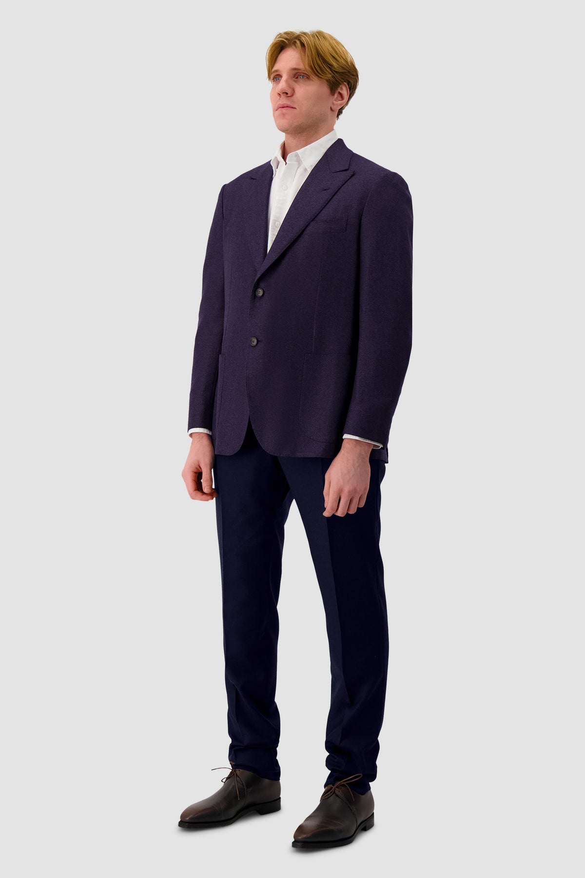Sartorio Navy Wool/Silk Blazer