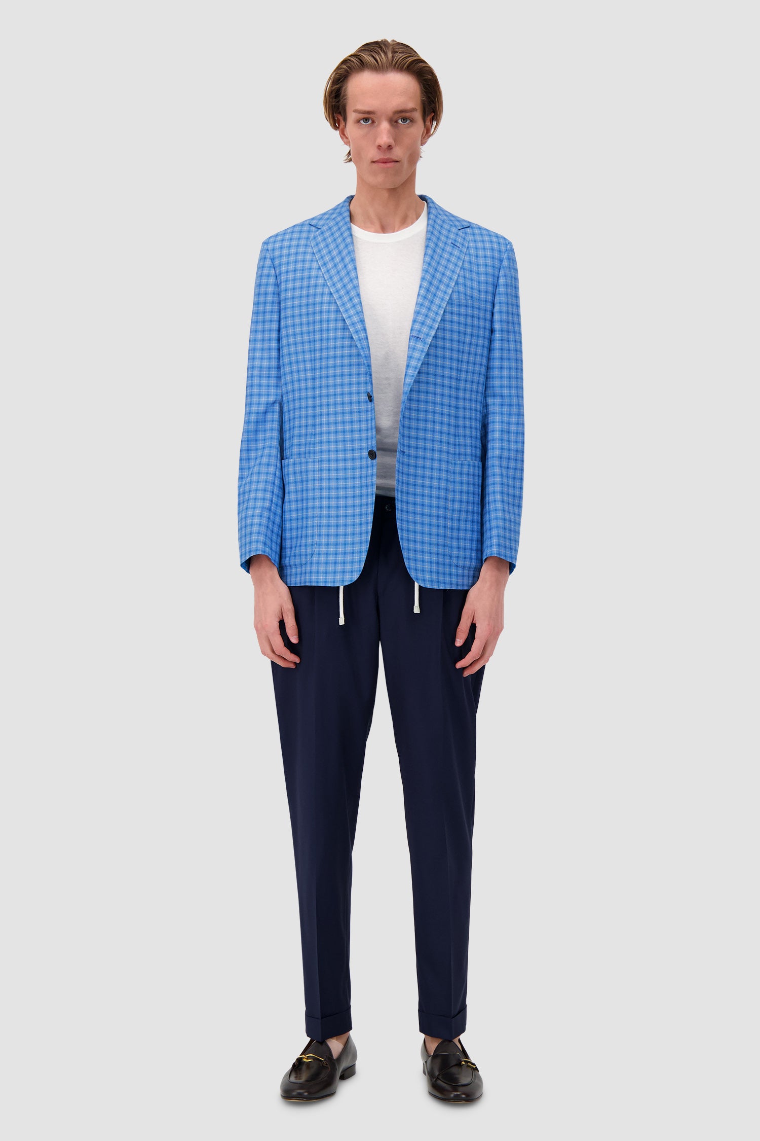 Sartorio Blue Checkered Jacket