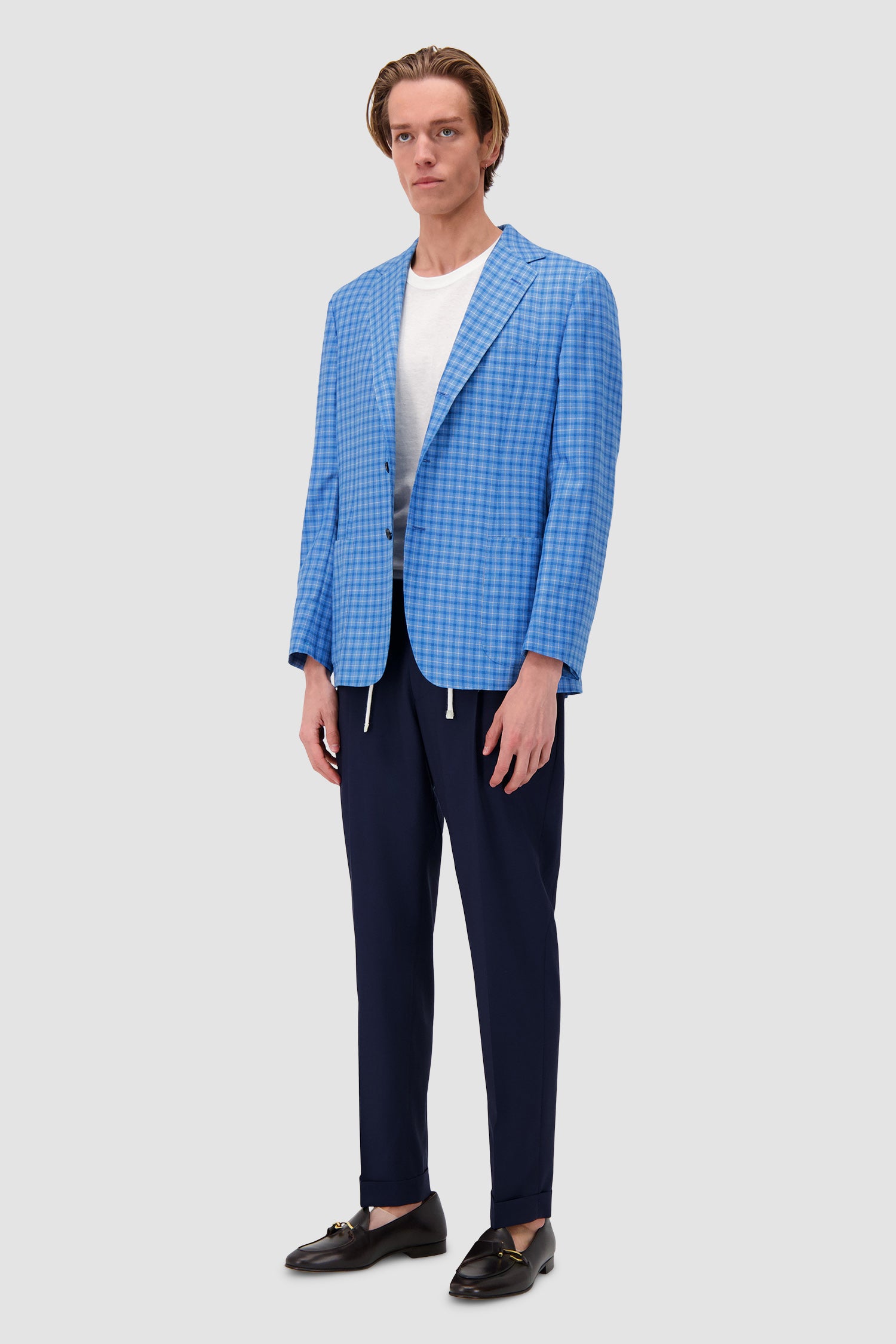 Sartorio Blue Checkered Jacket