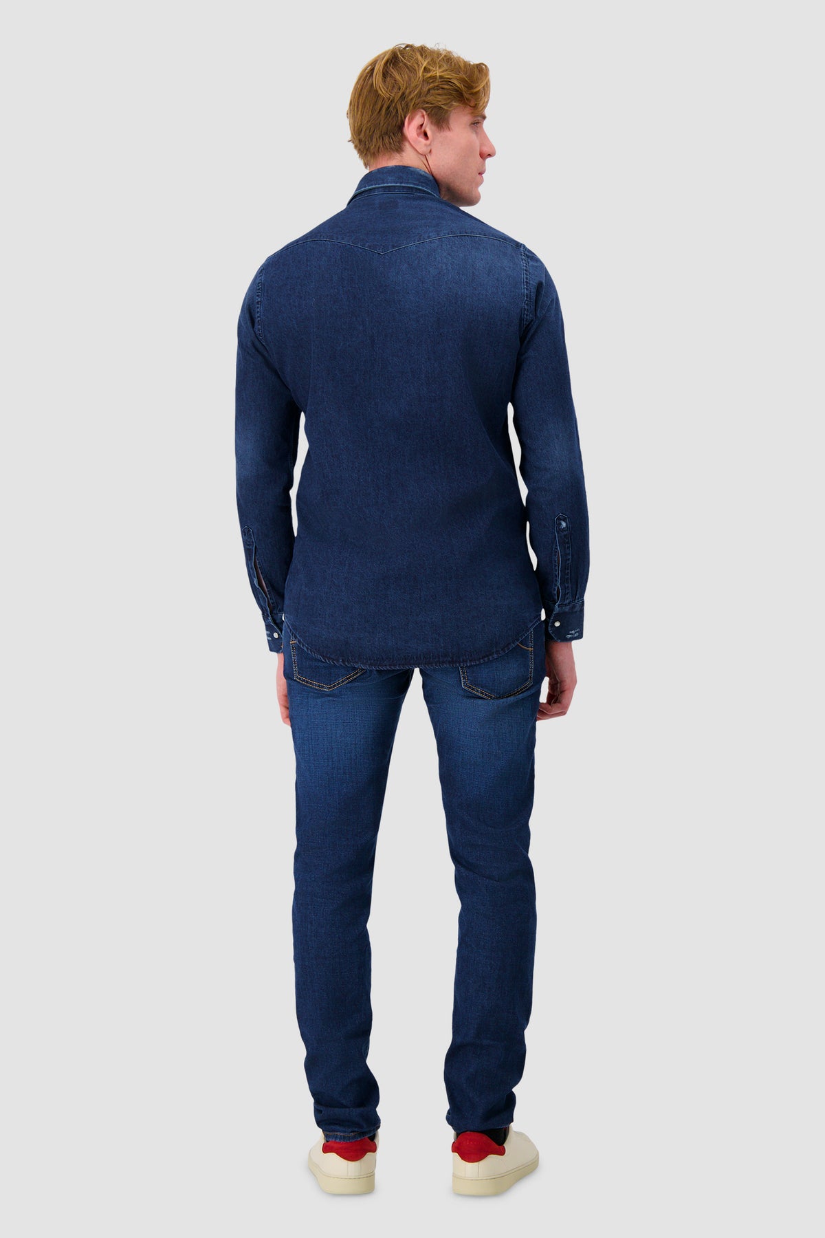 Sartorio Dark Blue Denim Shirt