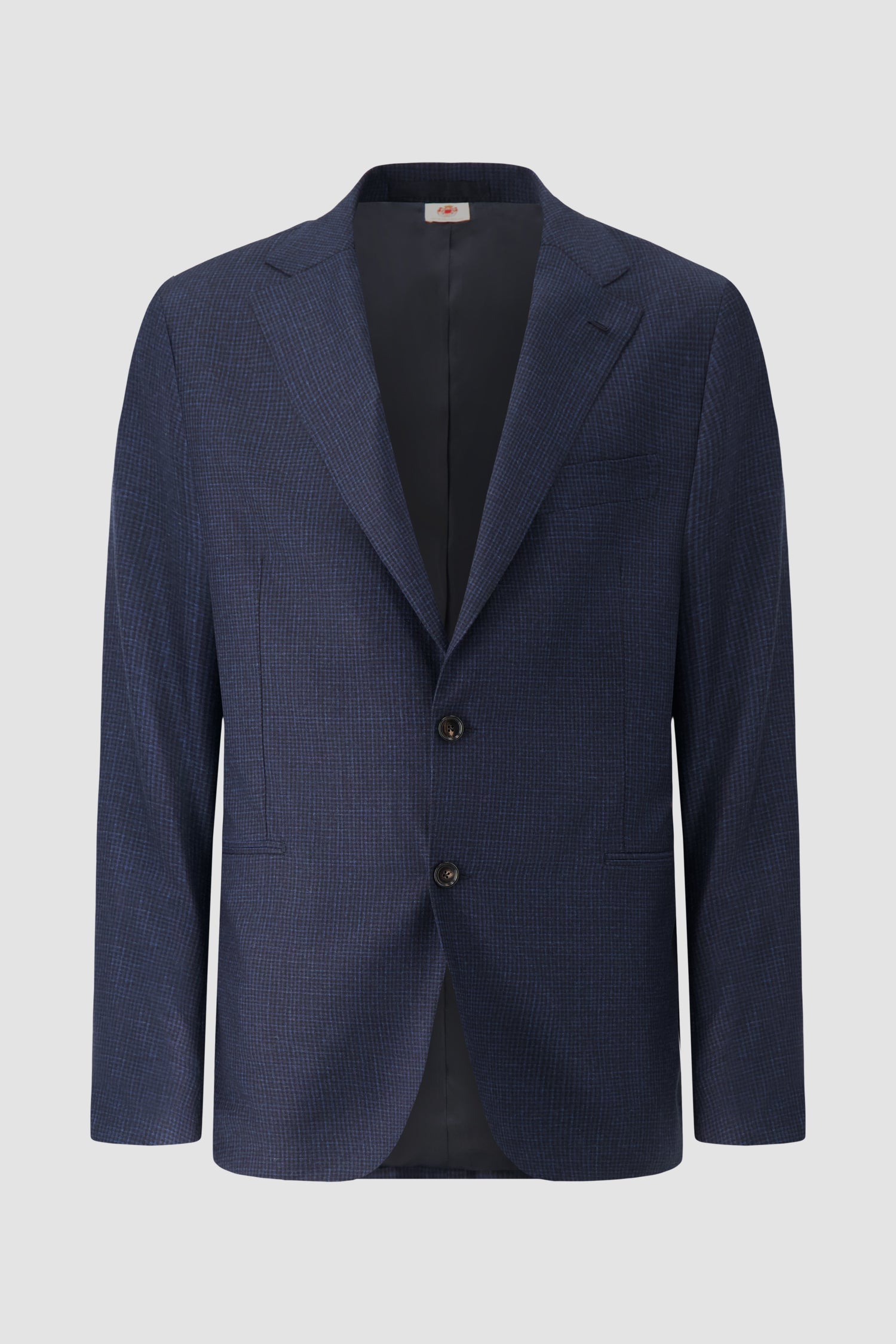 Luigi Borrelli Navy Wool Micro Houndstooth Suit
