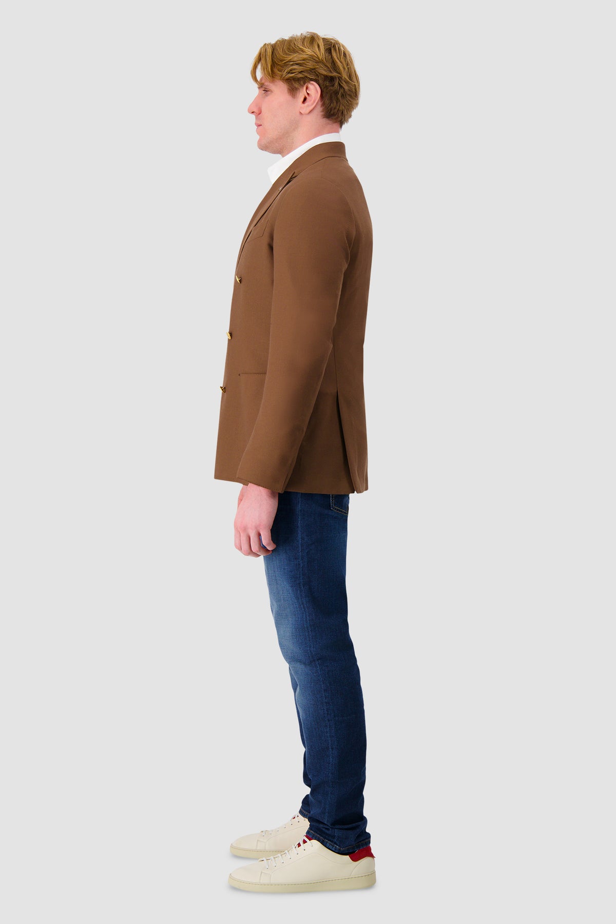 Luigi Borrelli Brown Wool/Cashmere Blazer