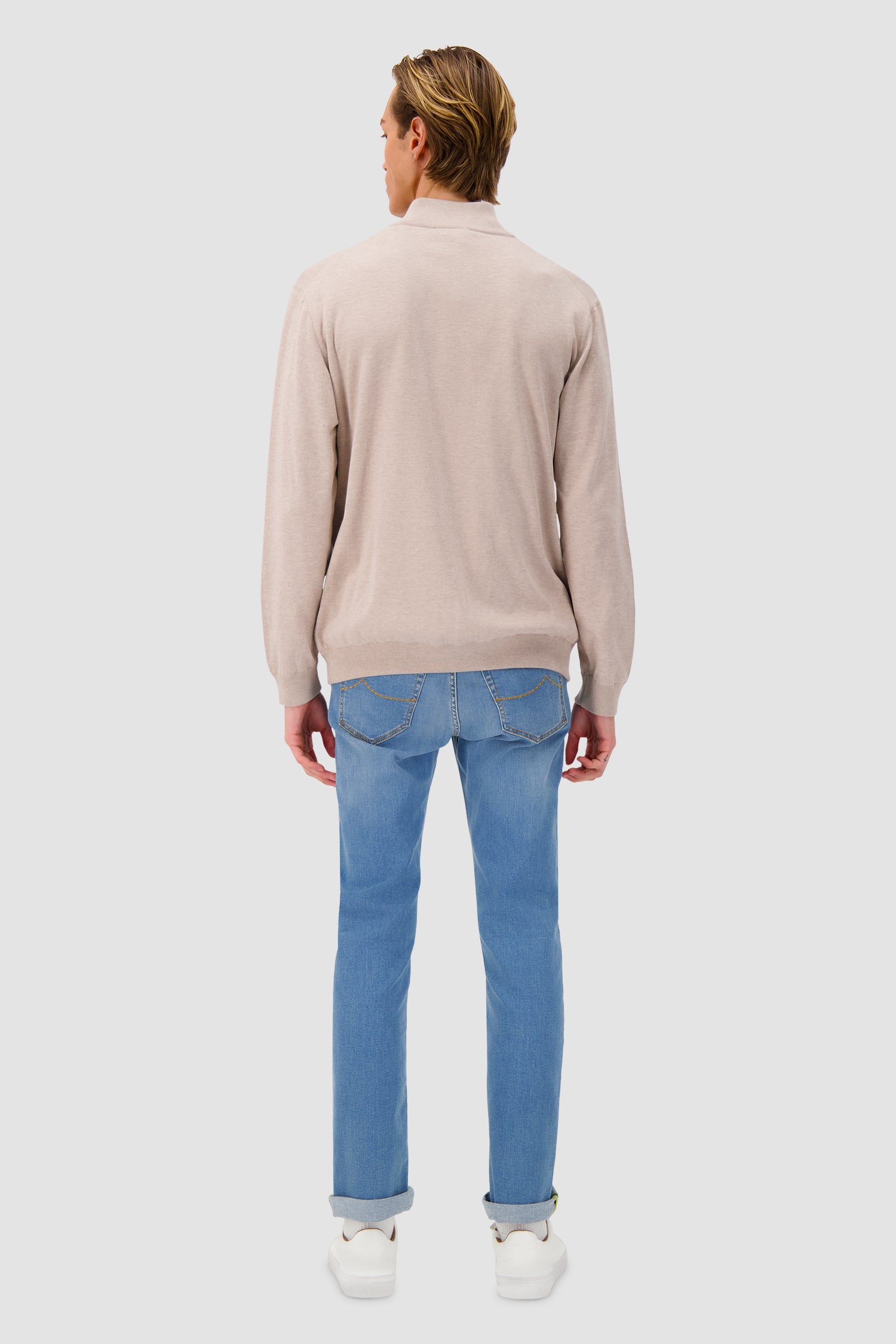 Pashmere Polo, pull zippé intégral