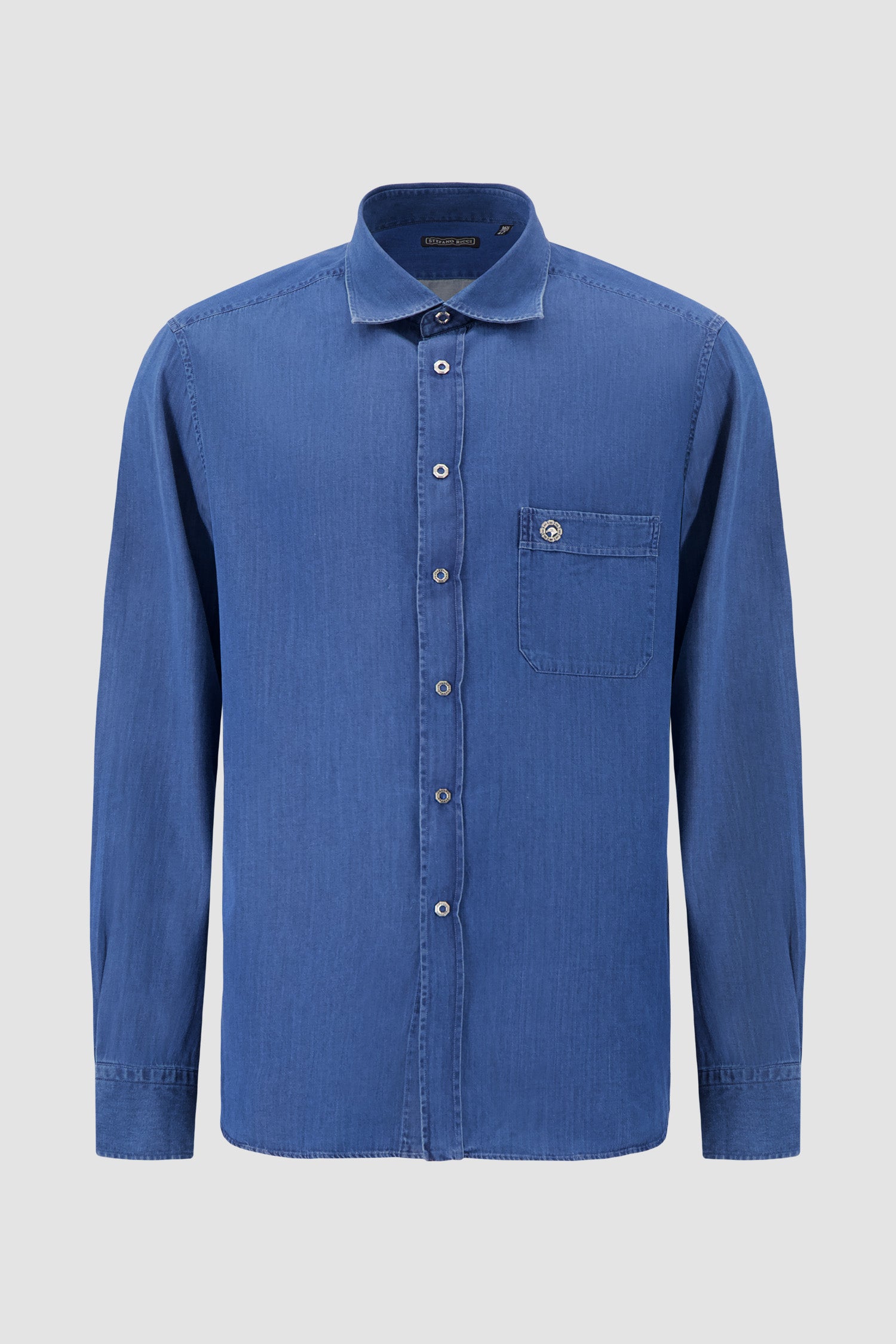 Stefano Ricci Blue Denim Shirt