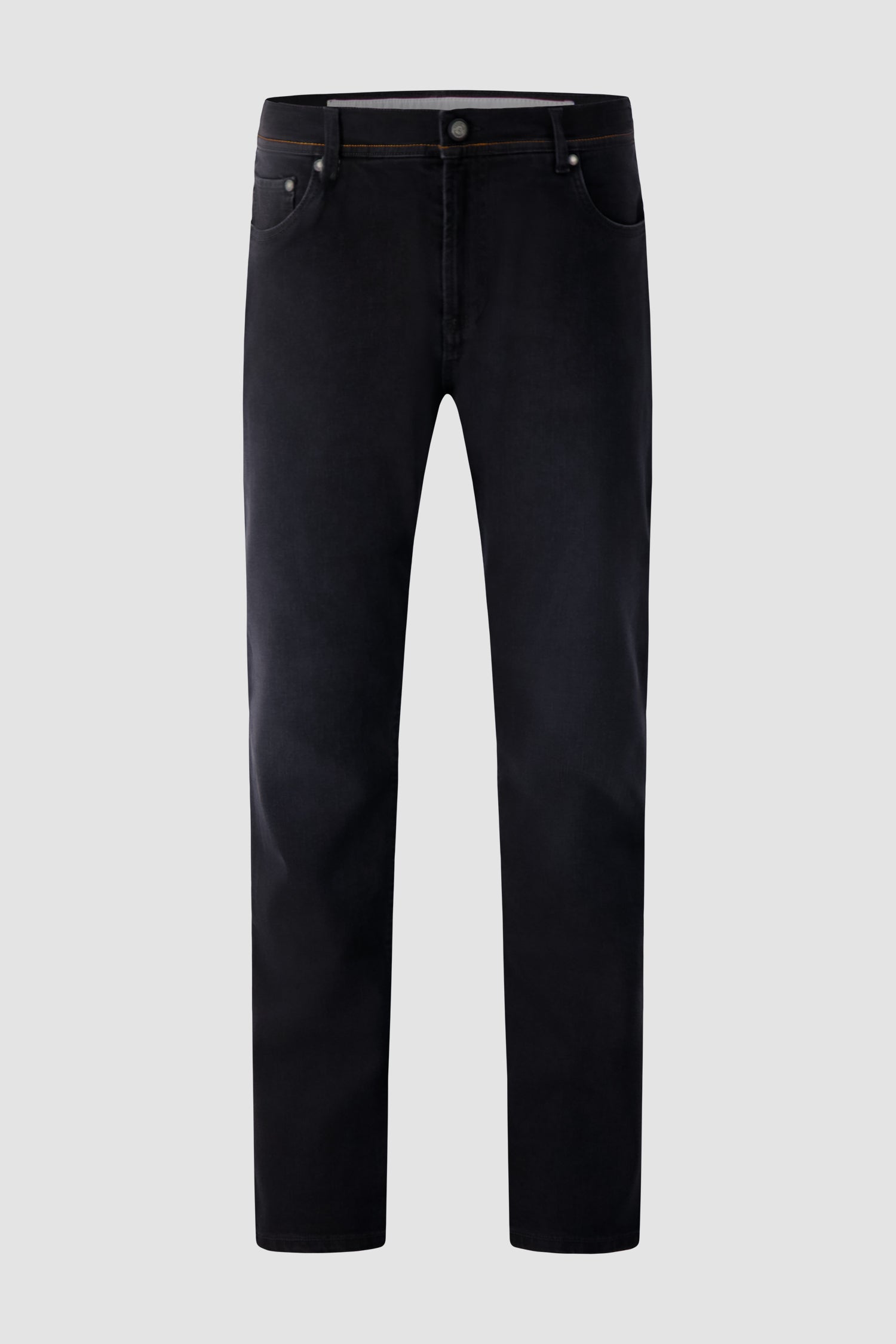 Richard J. Brown Black Denim Contrast Stitching Jeans