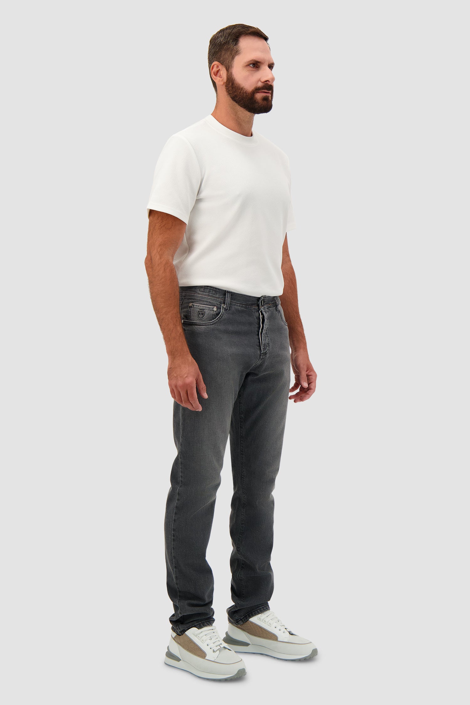 Richard J Brown Grey Denim Milano Jeans