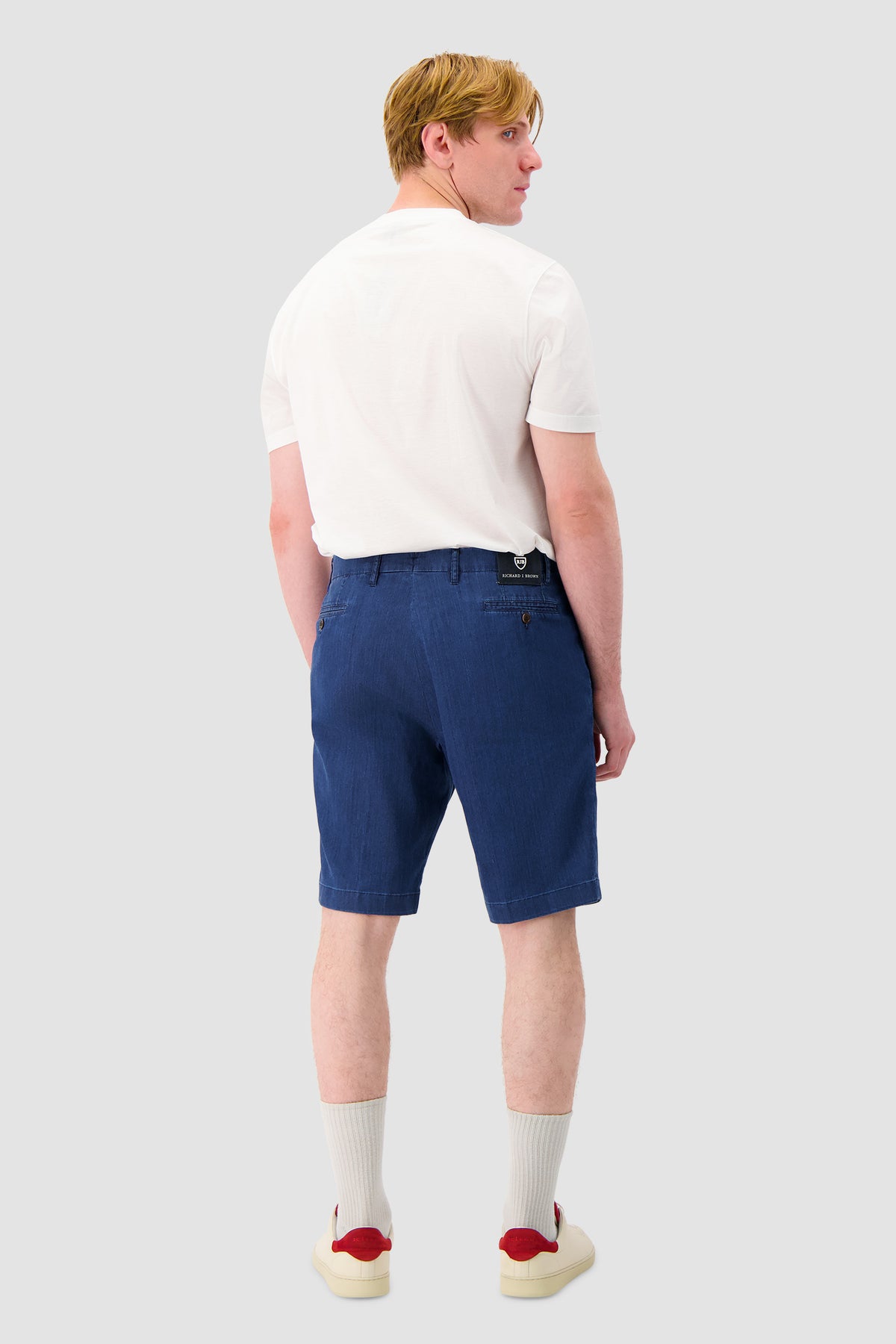 Richard J. Brown Mid Blue Denim Shorts