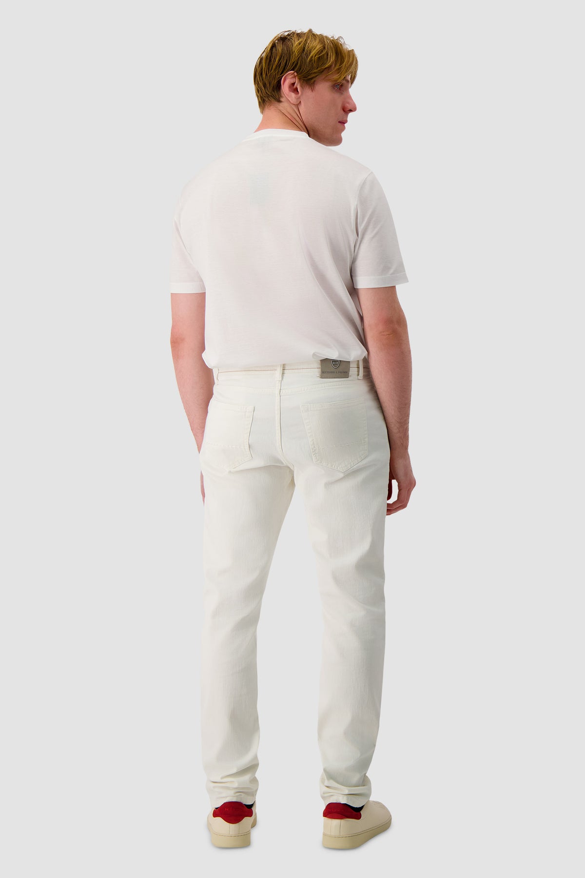 Richard J Brown White Denim Milano Jeans