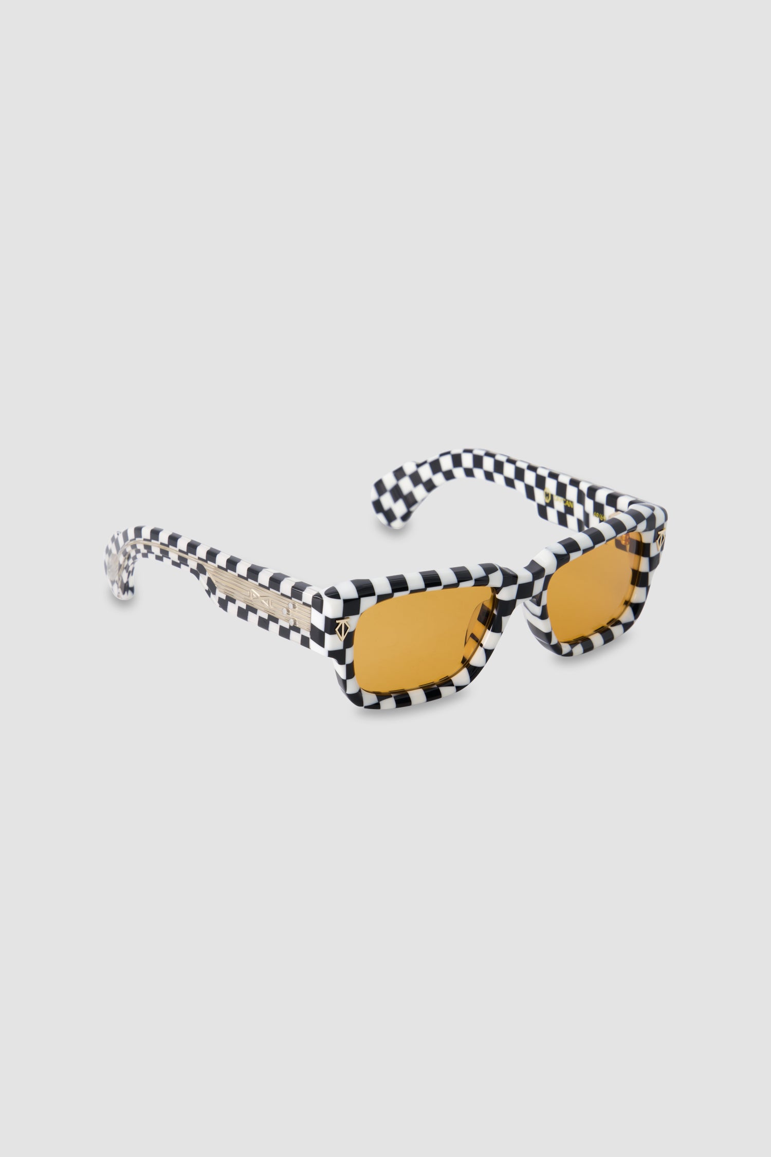 T Henri Black/White Checkered Taycan Sunglasses