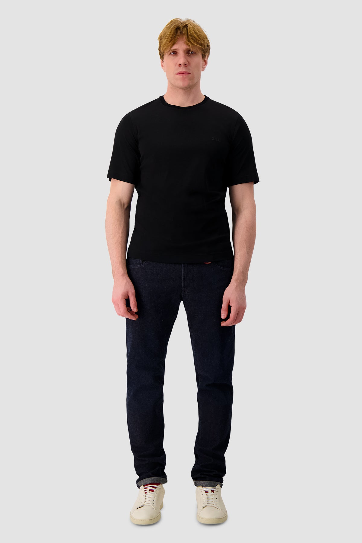 Zilli Black Cotton T-Shirt
