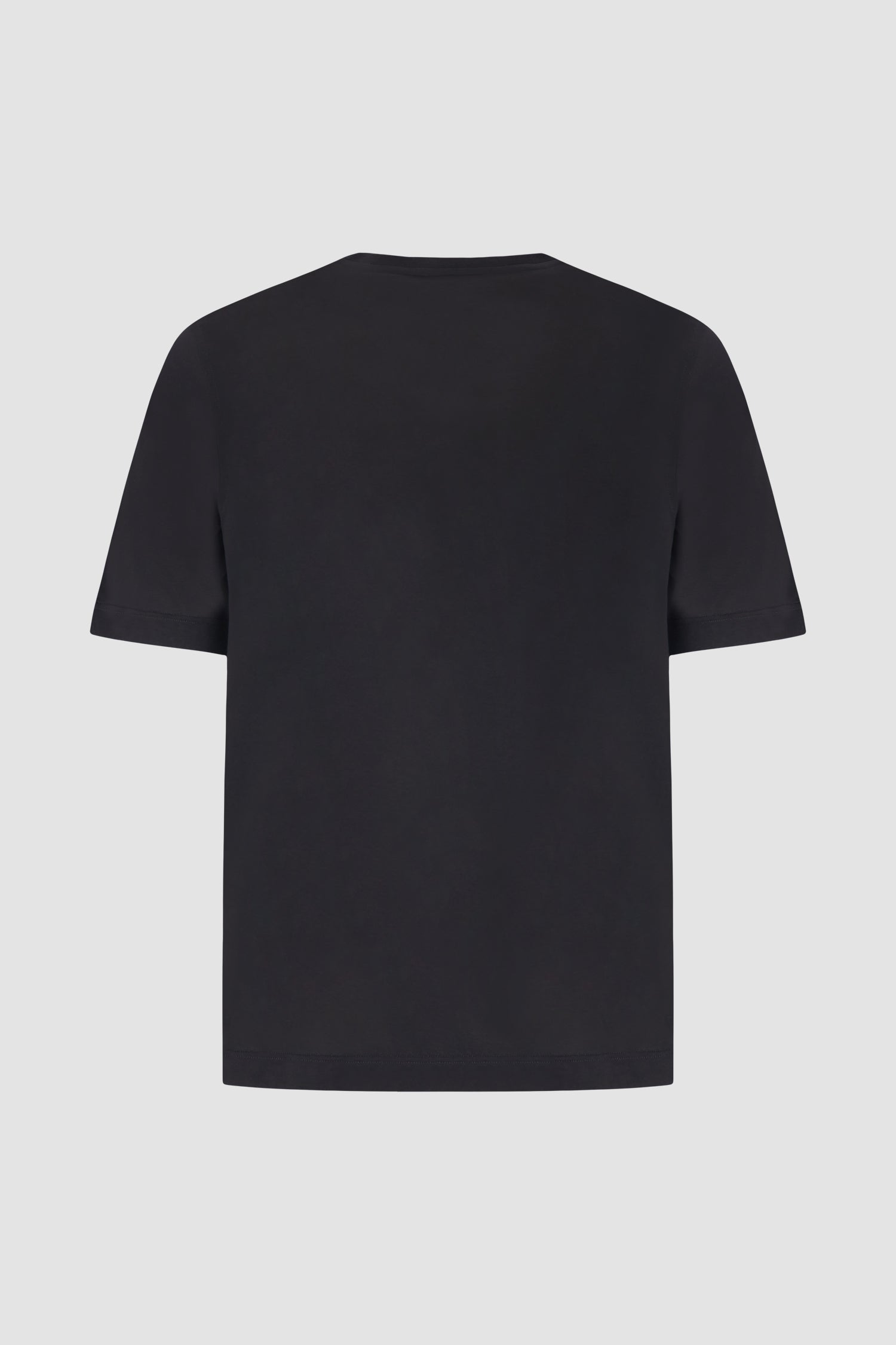 Zilli Black Cotton T-Shirt
