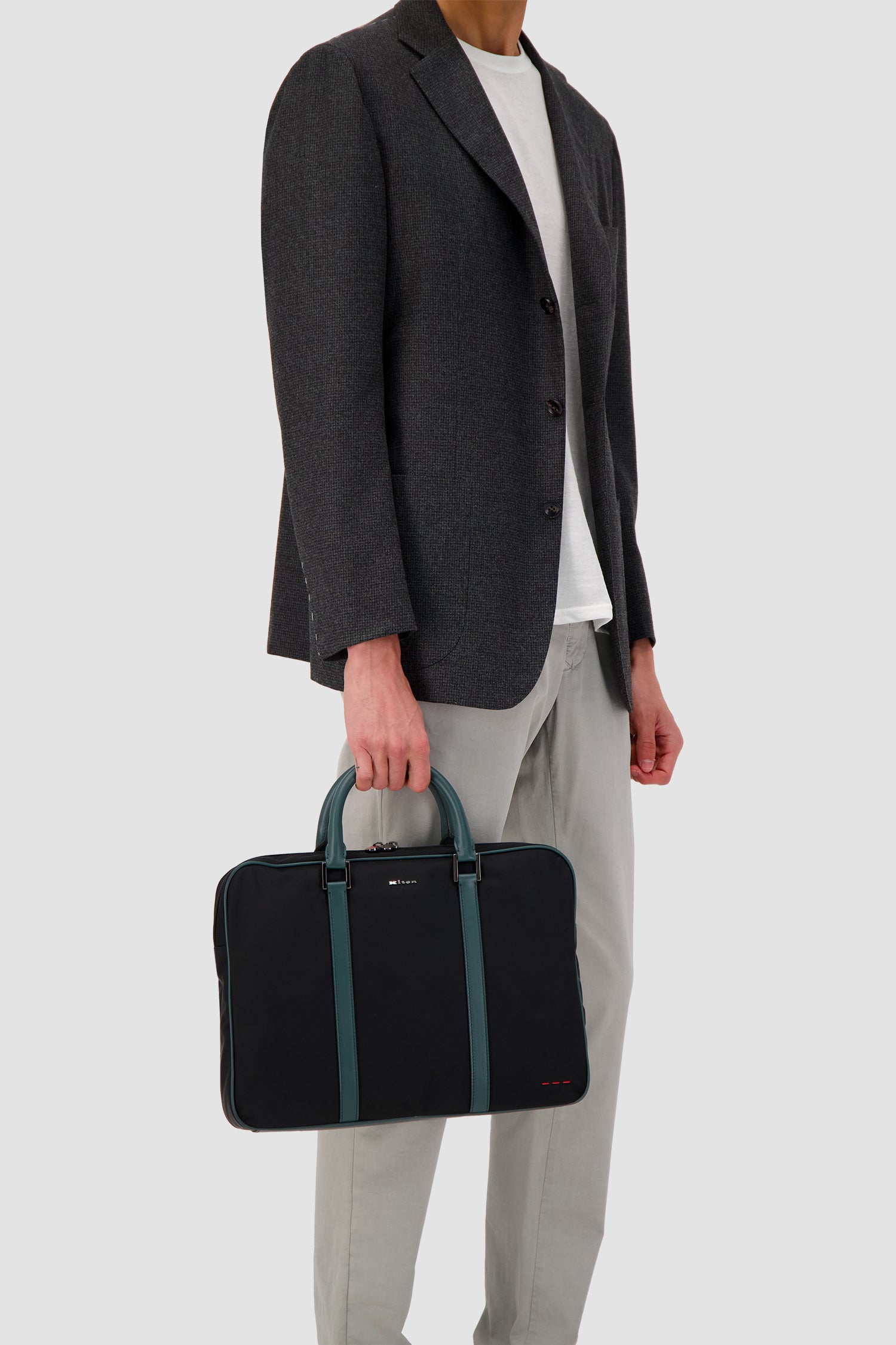 Kiton Deep Navy Business Bag