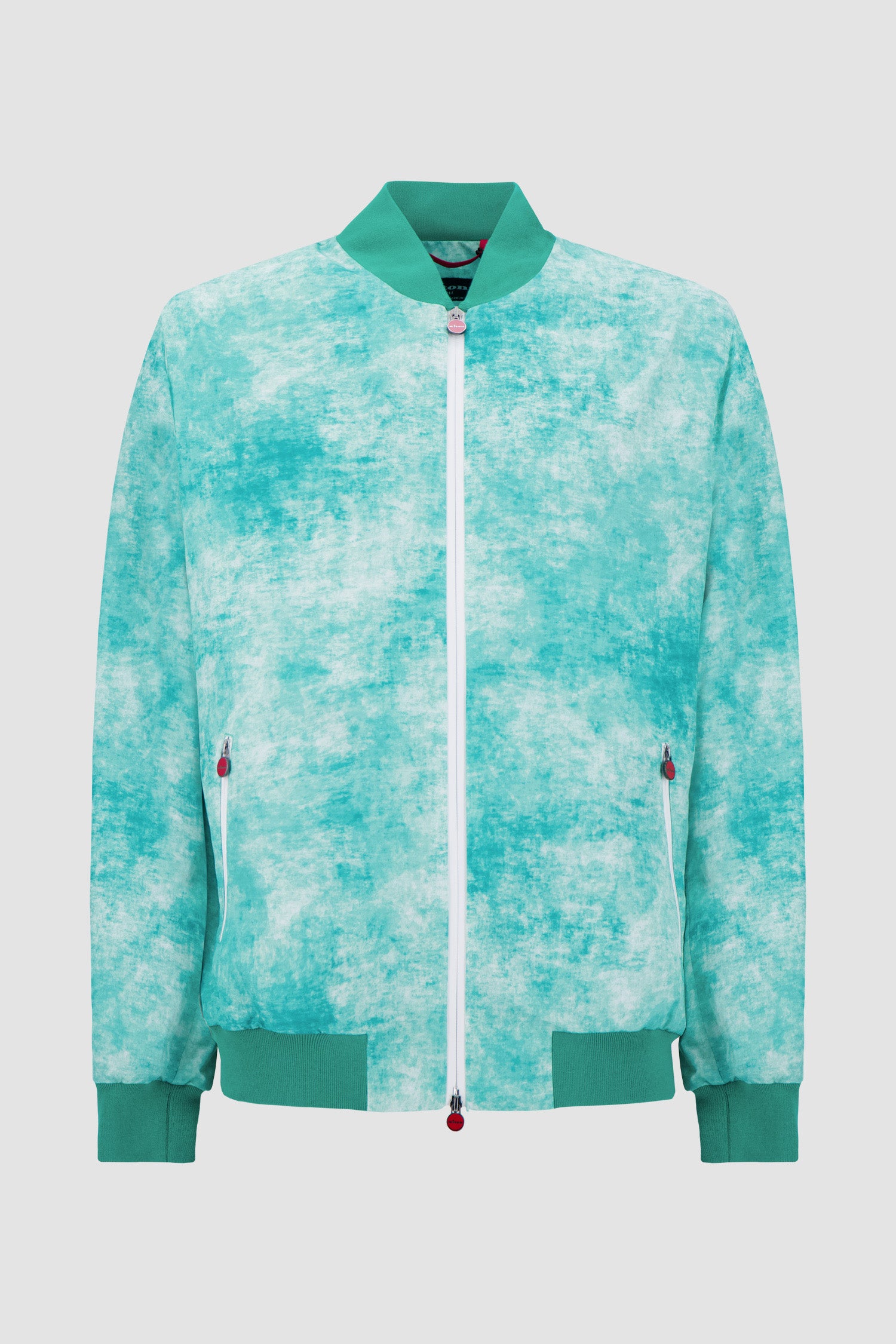 Kiton Teal Bomber Jacket