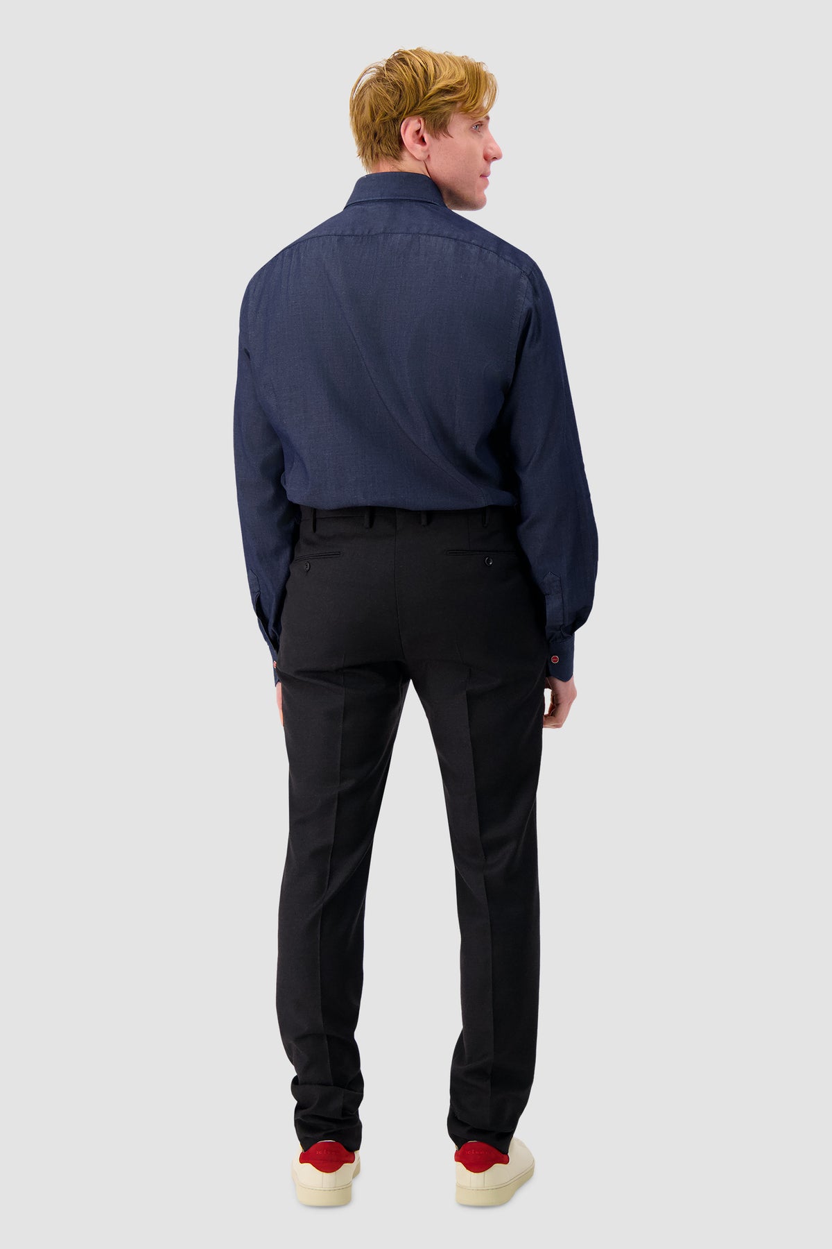 Kiton Blue Denim Shirt