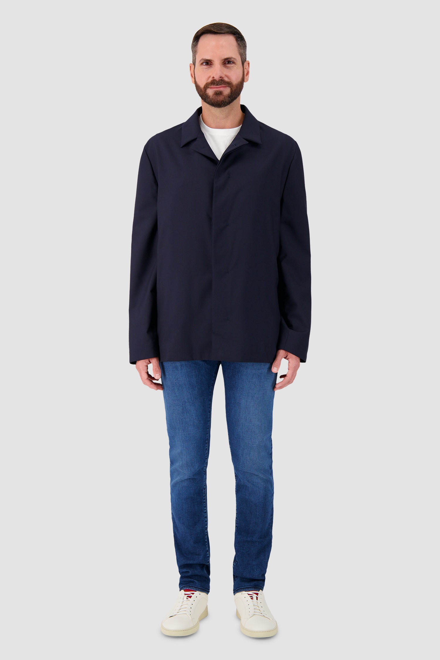 Kiton Navy Minimalist Jacket
