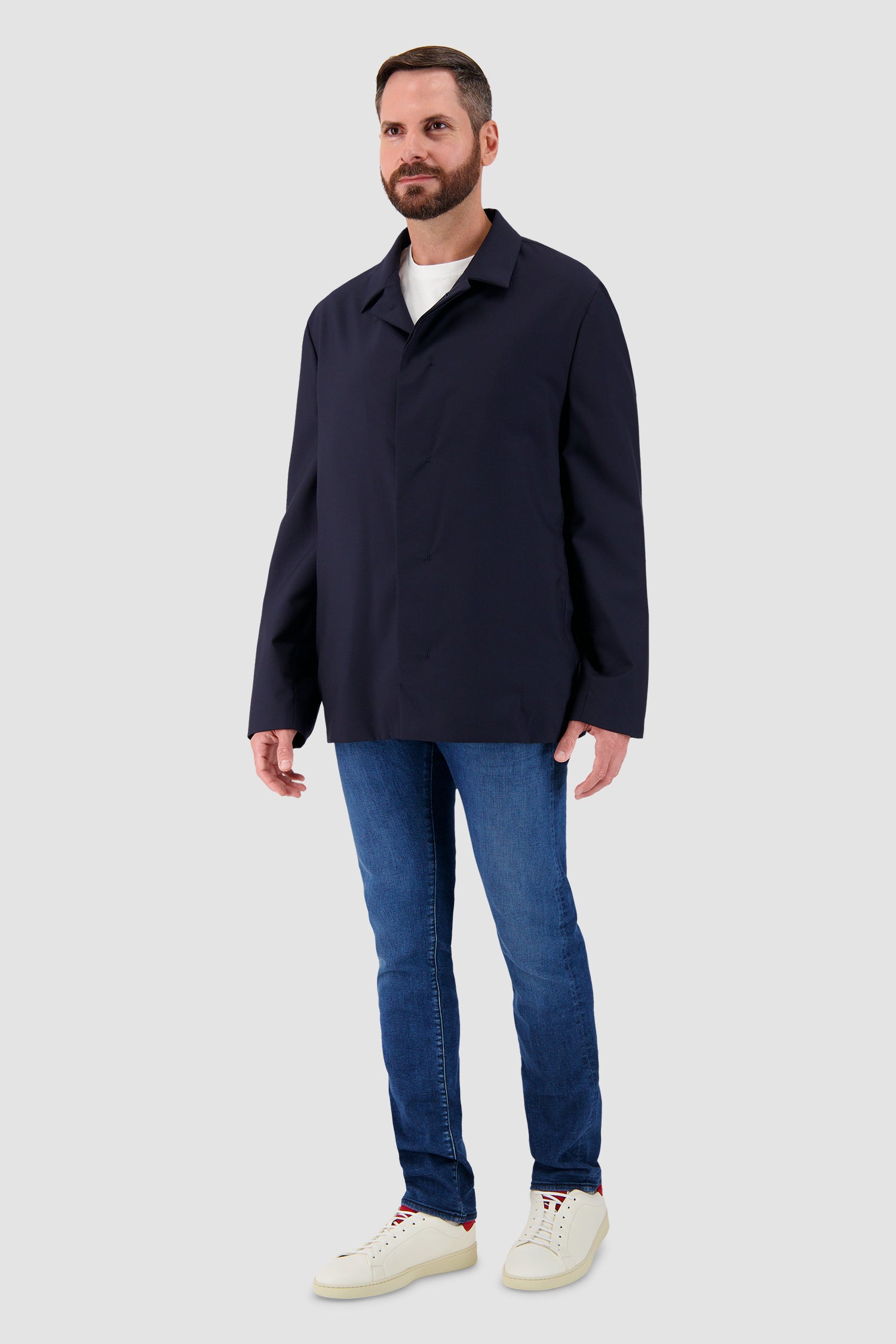Kiton Navy Minimalist Jacket