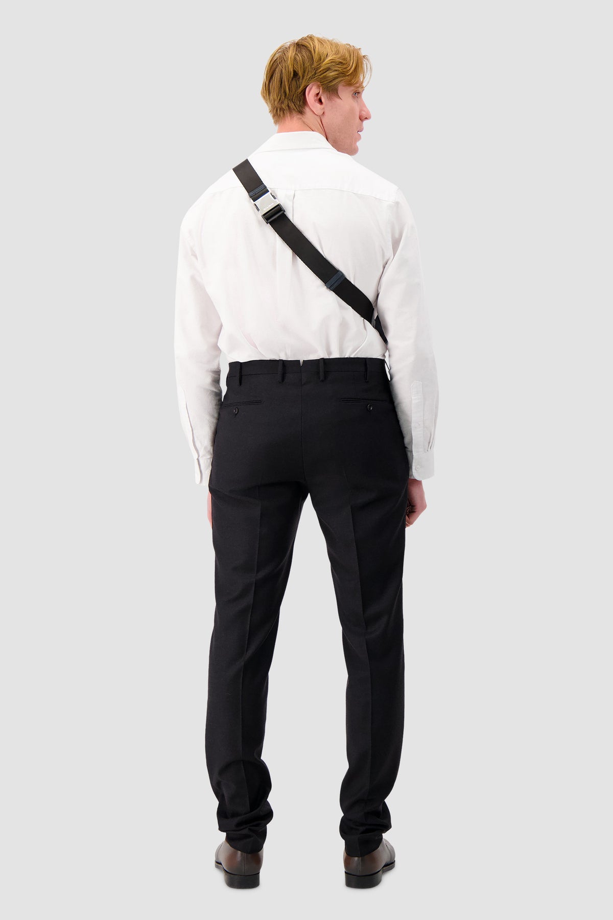 Santoni Navy Leather Cross-body Bag