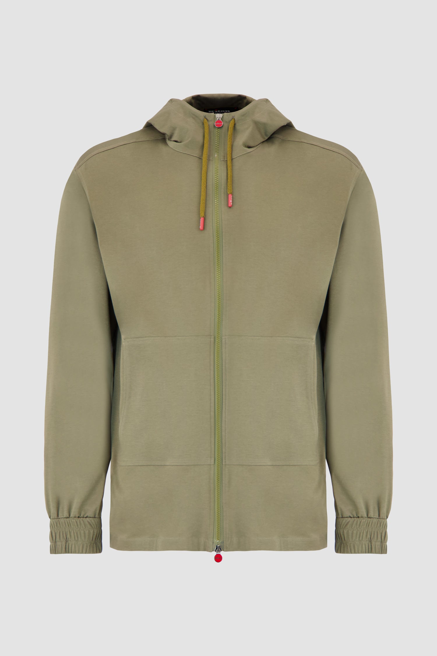 Kiton Military Hooded Zipped Sweatshirt