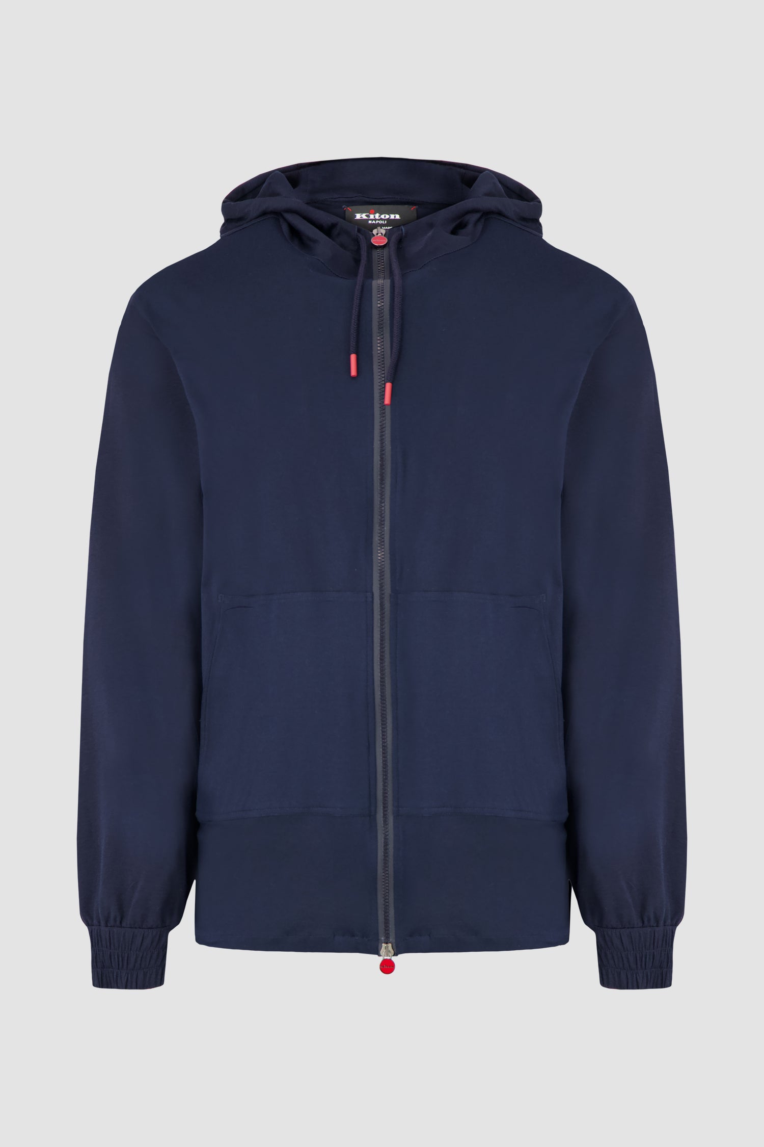 Kiton Navy Umbi Hooded Sweatshirt