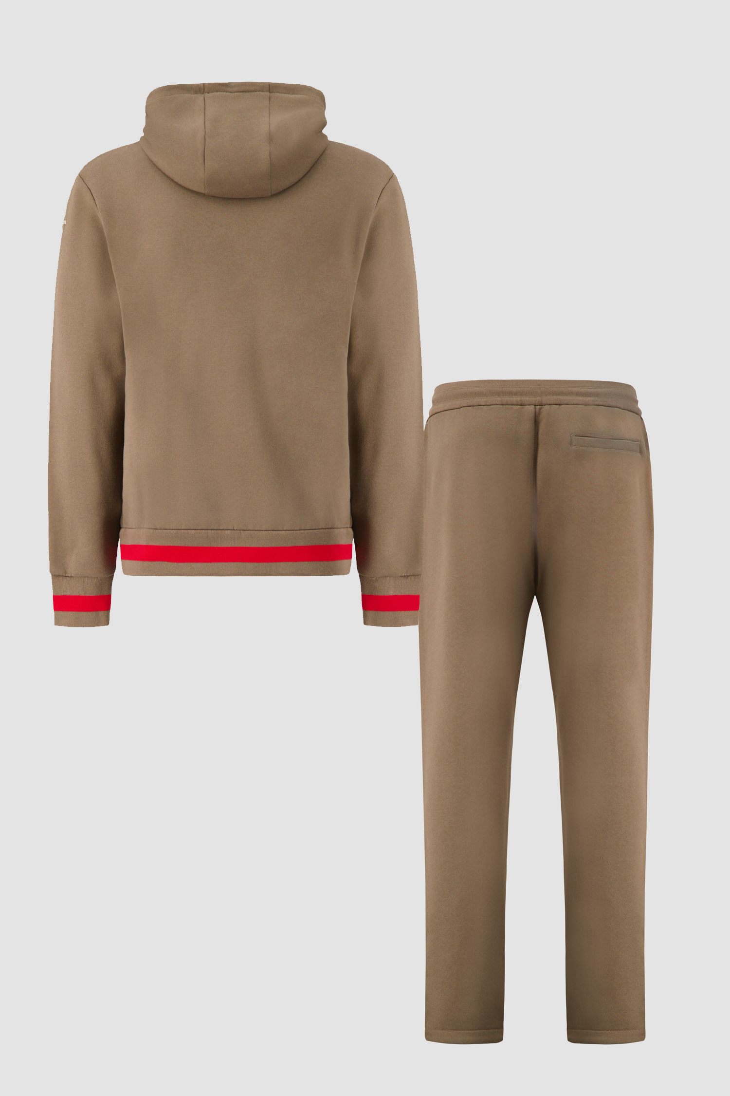 Kiton Olive Green/Red Cotton Tracksuit