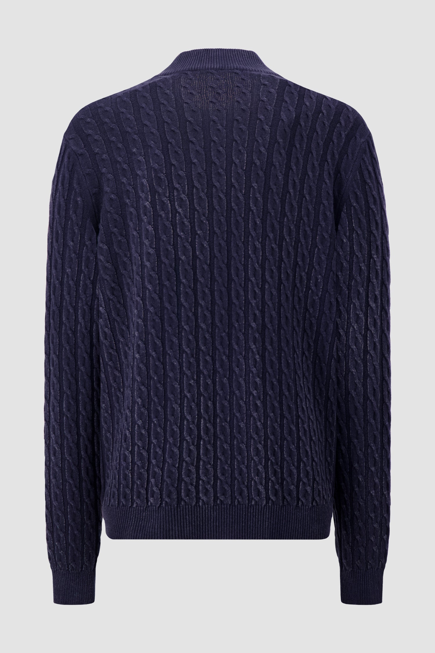 Kiton Pull Torsadé Bleu Foncé