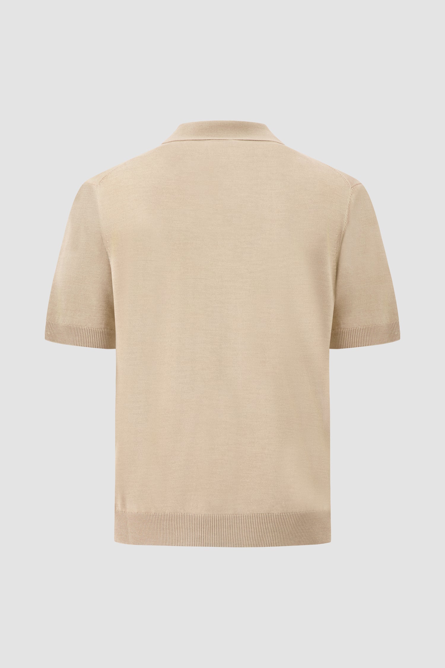 Kiton Beige Silk Polo