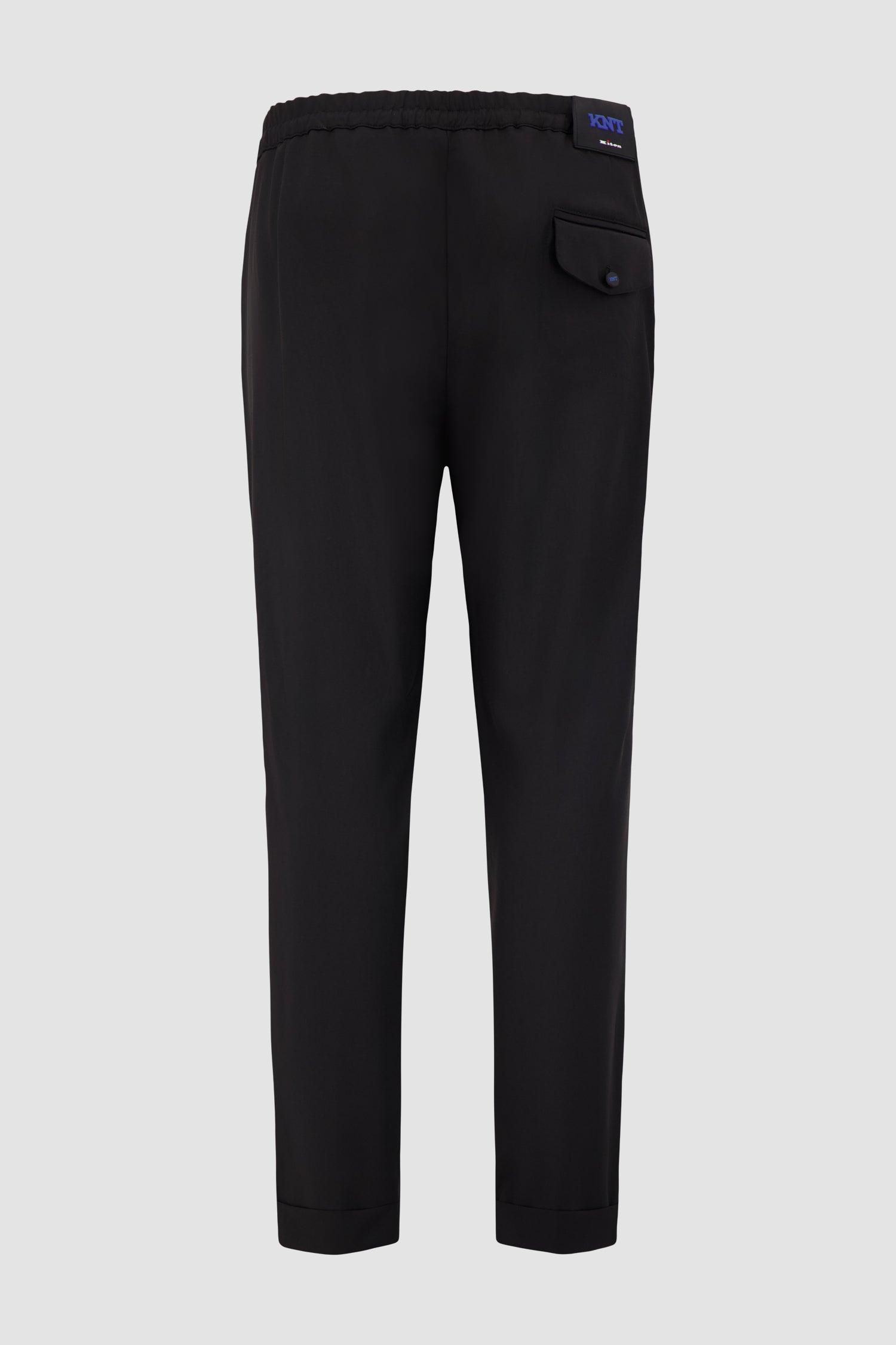 Kiton Black Wool Trousers