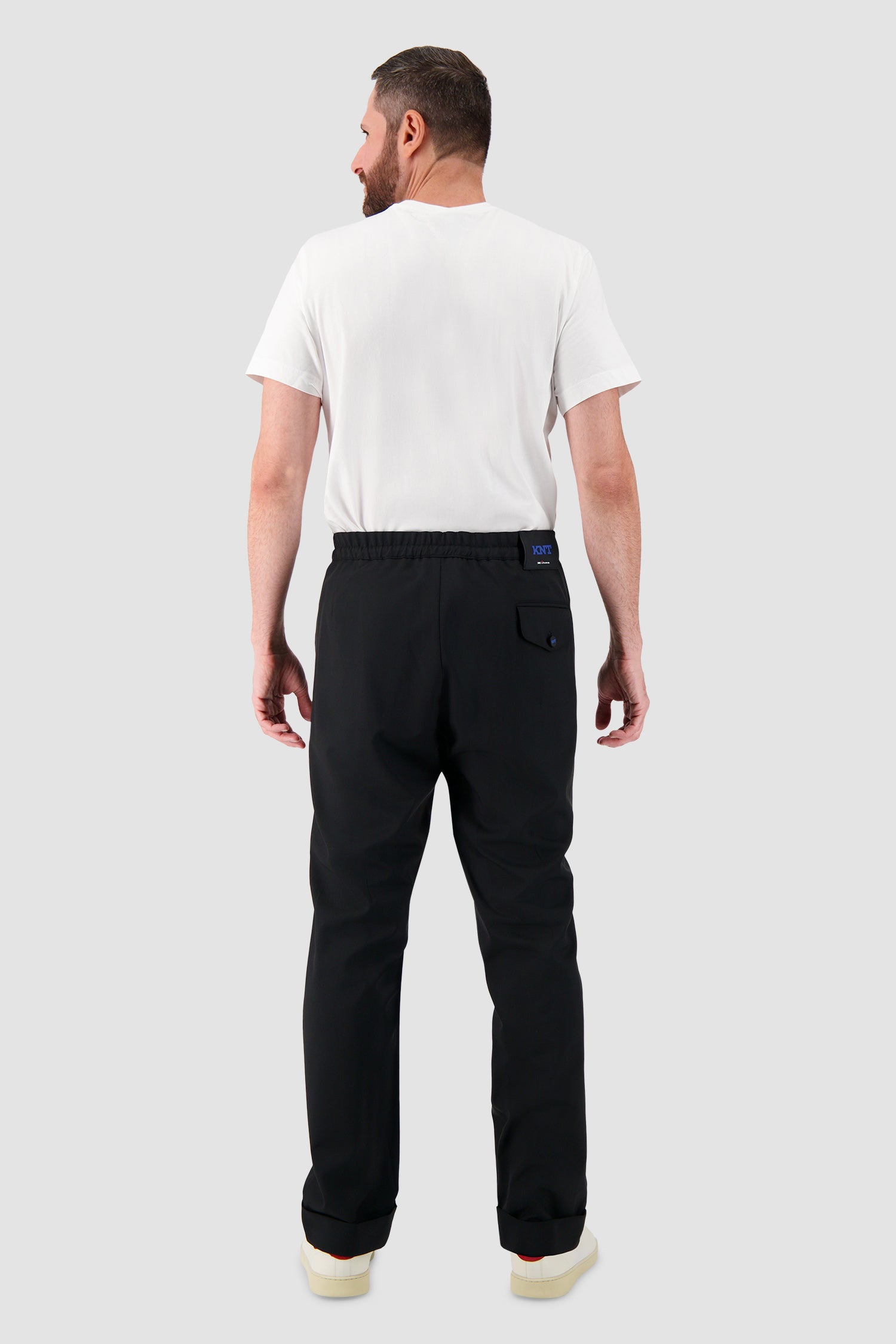 Kiton Black Wool Trousers