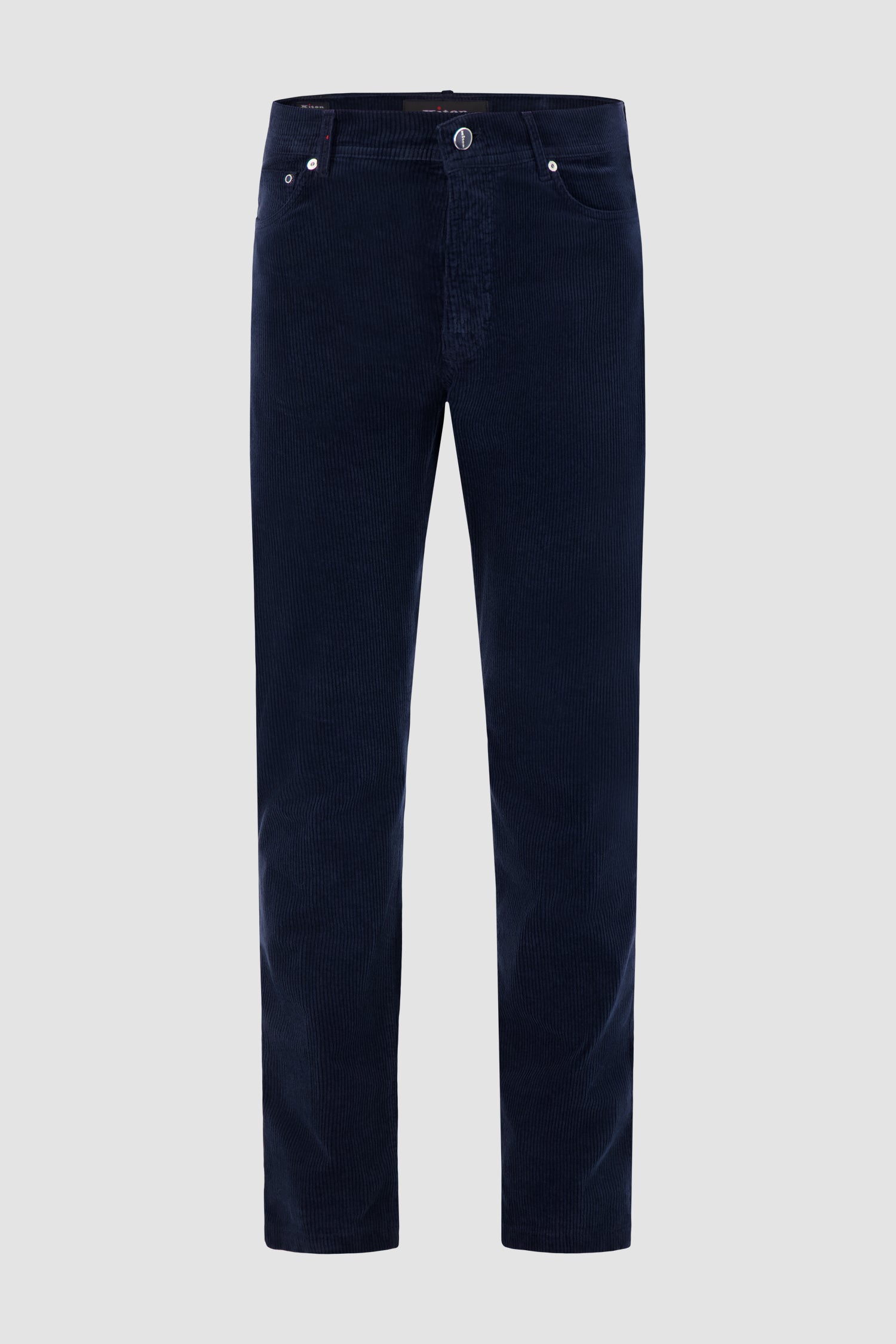 Pantalon en velours côtelé rouge Kiton