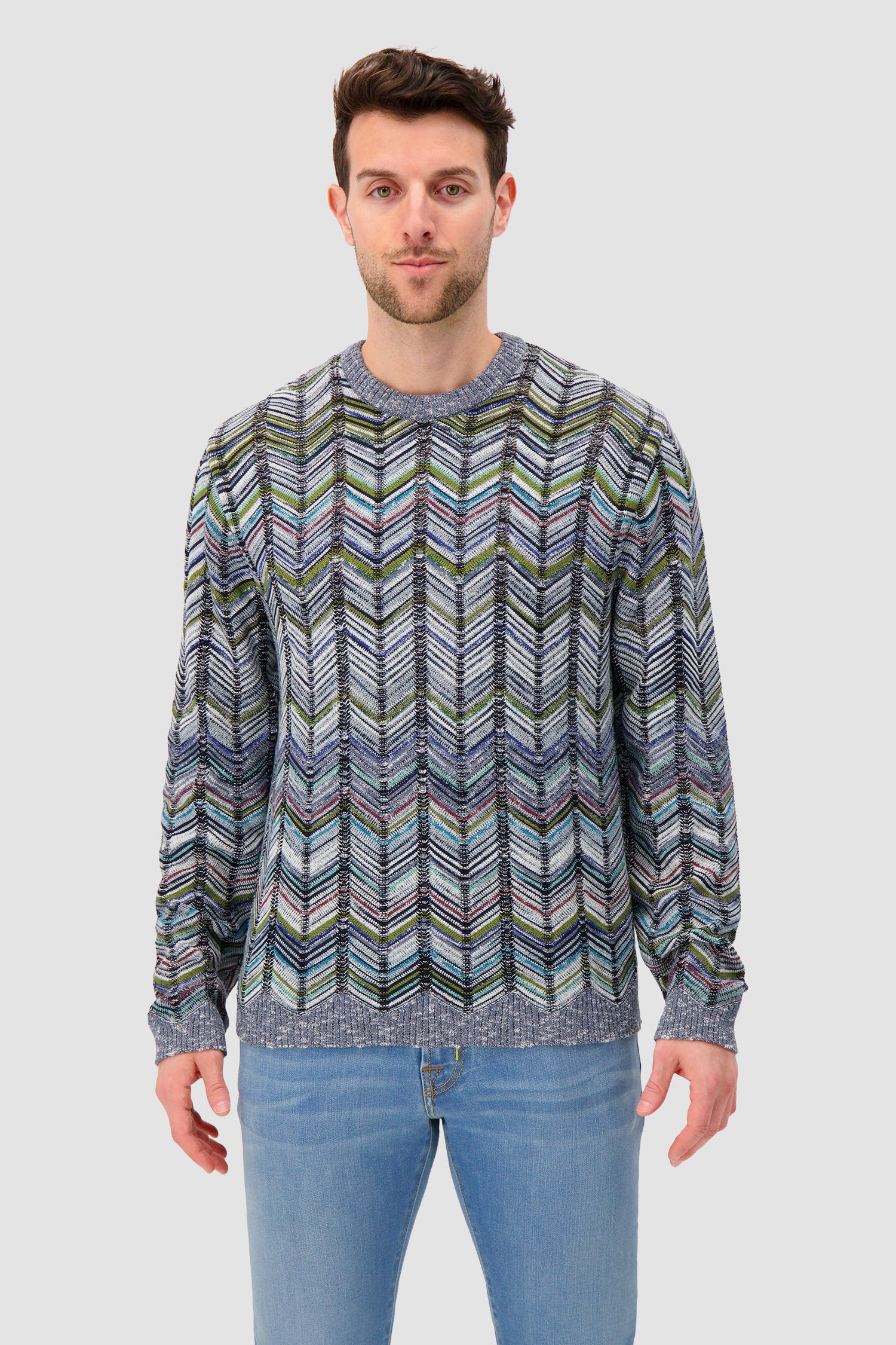 Missoni crew-neck cotton pullover