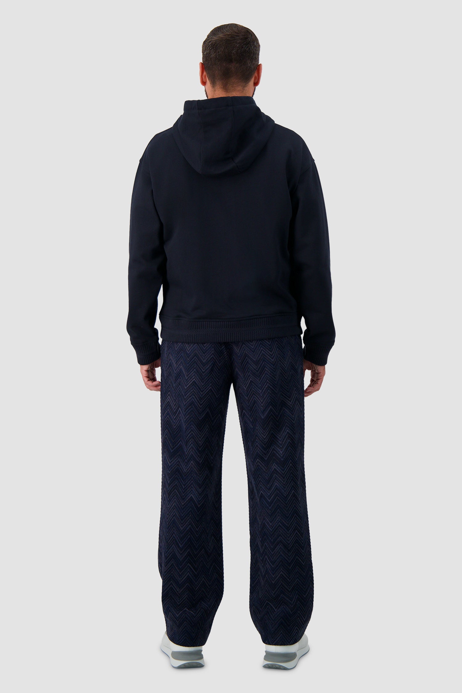Missoni Navy Zip-Front Hoodie