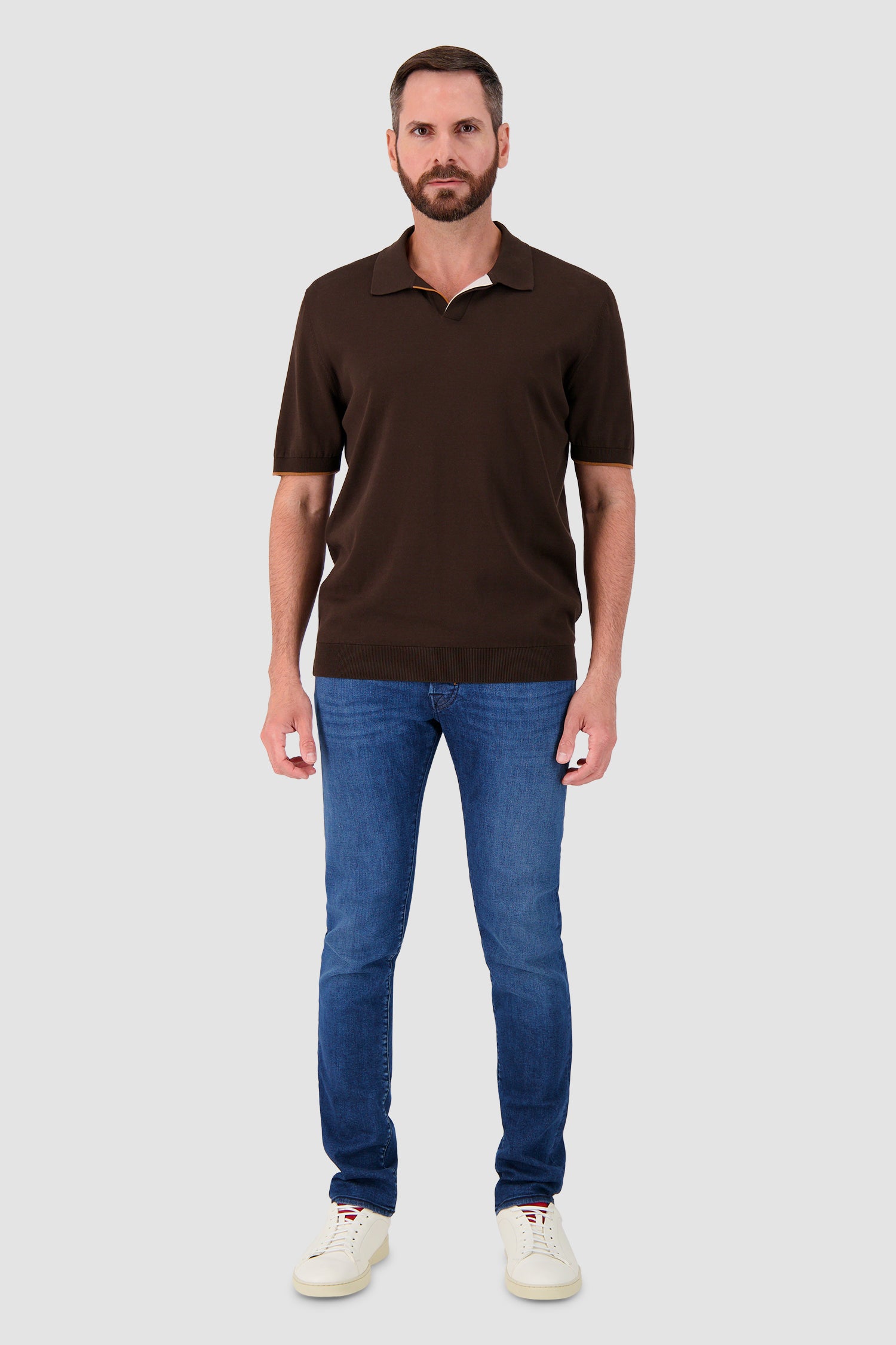 Moorer Brown VERNON-LSP Polo