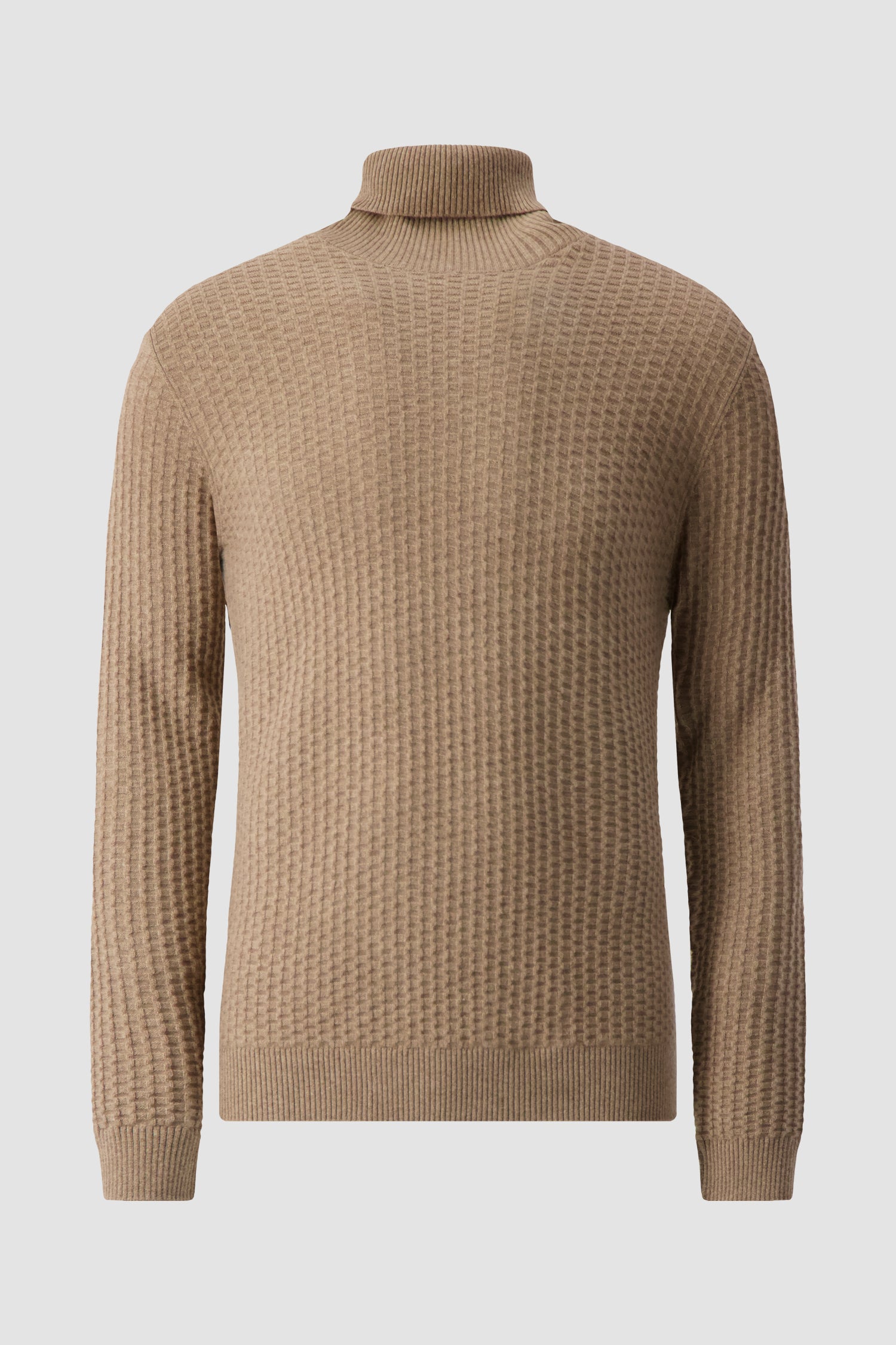 Pashmere Beige Baby Cashmere Turtle Neck Sweater
