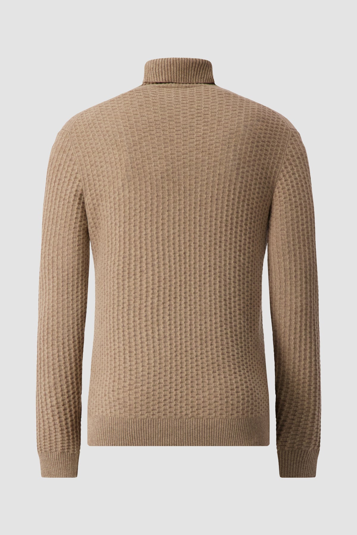 Pashmere Beige Baby Cashmere Turtle Neck Sweater