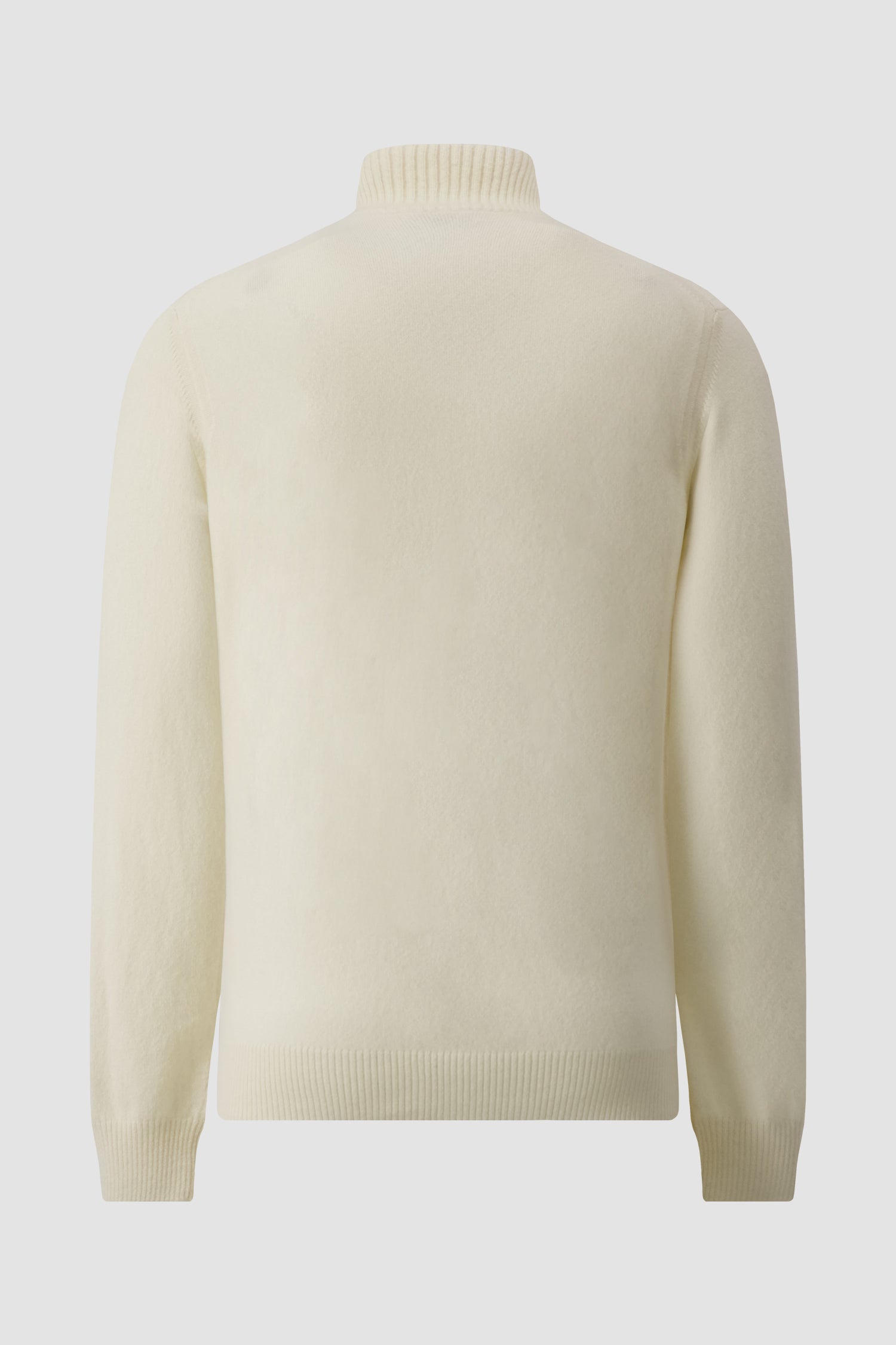 Pashmere Ivory Foggy Baby Cashmere Zip Sweater