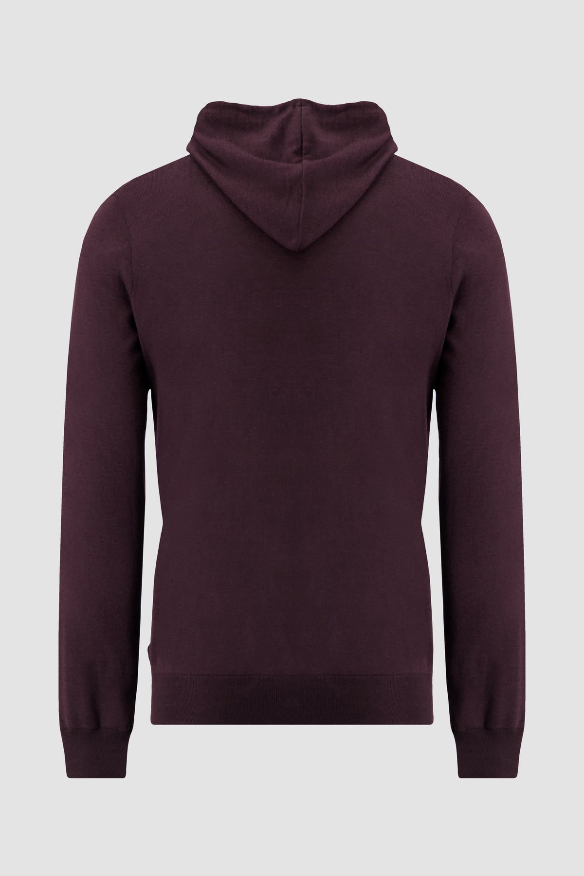 Pashmere Burgundy Wool Silk Cashmere Zip Hoodie