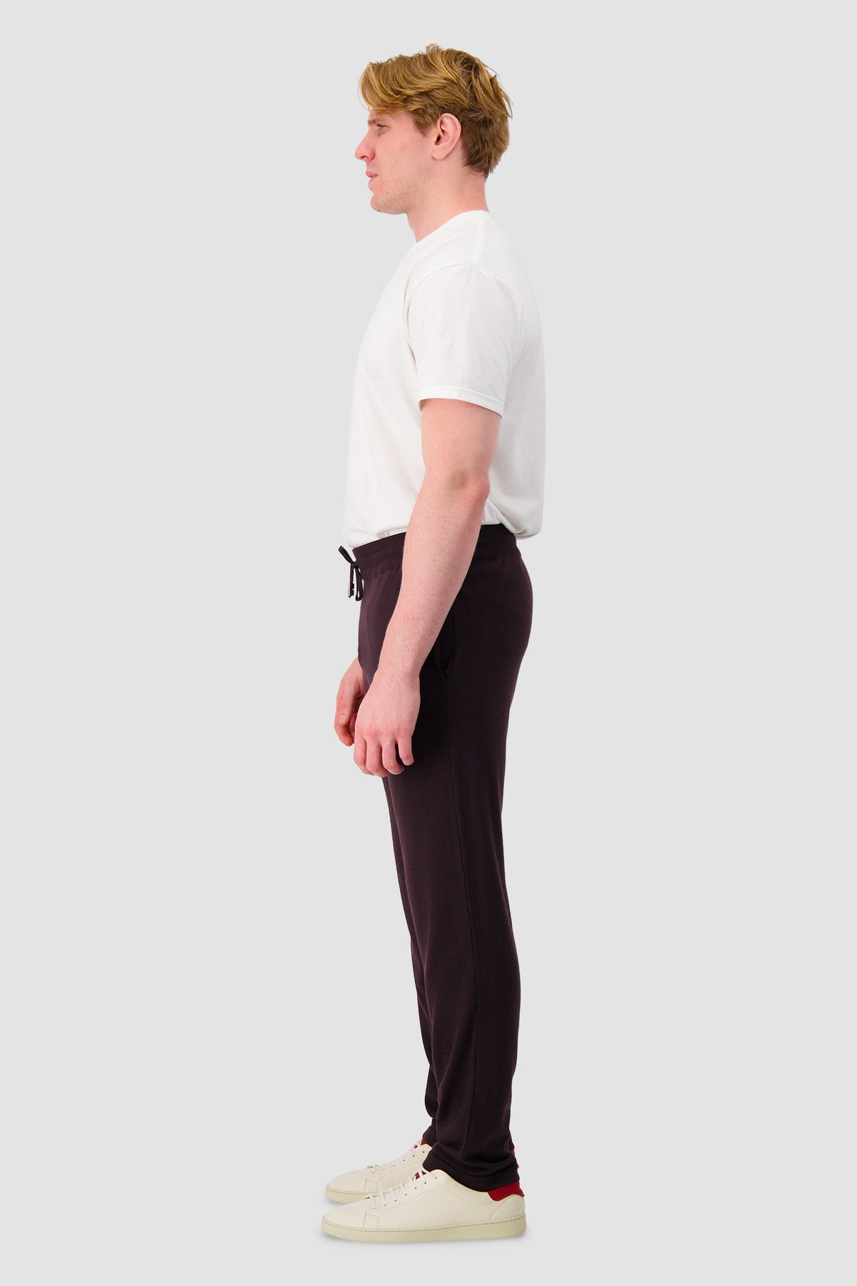 Pashmere Burgundy Wool Silk Cashmere Sweatpant