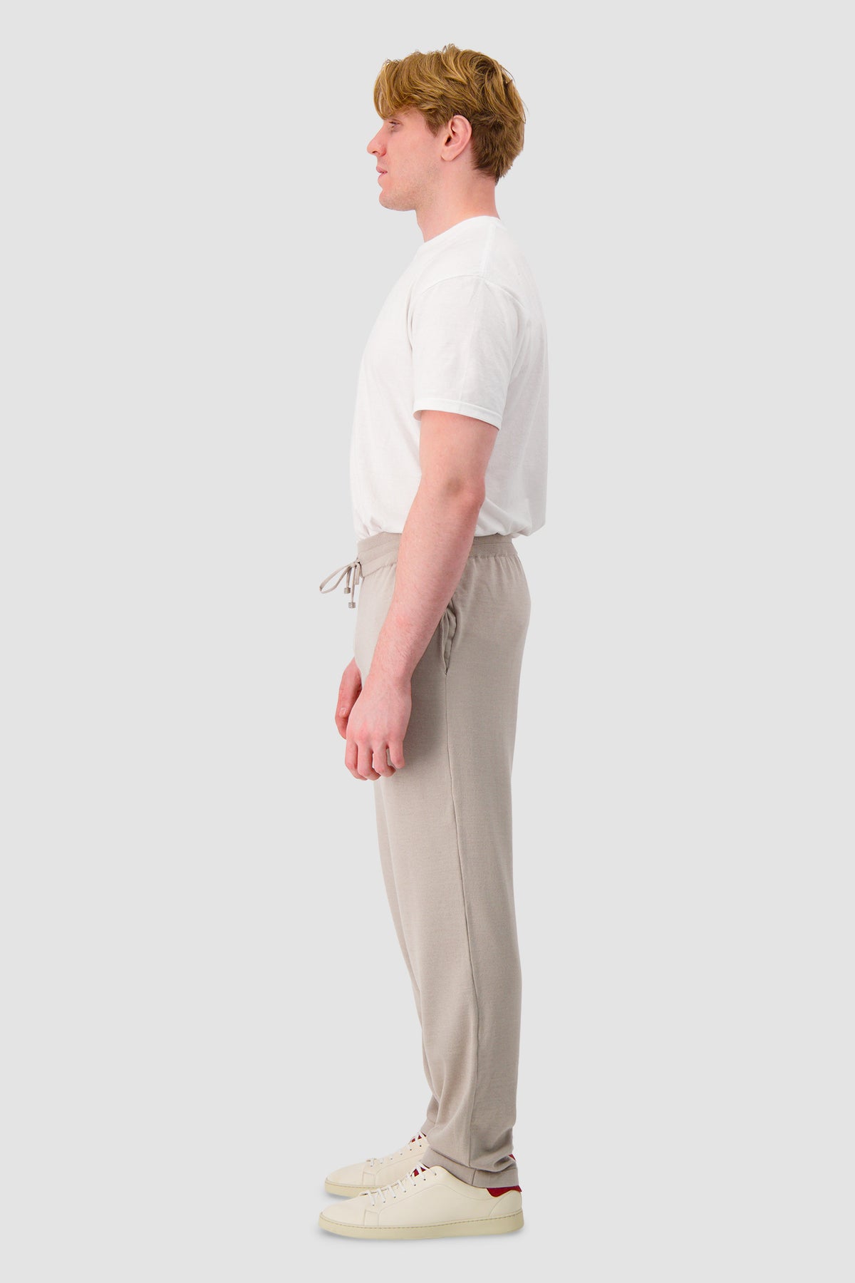Pashmere Beige Wool Silk Sweatpant