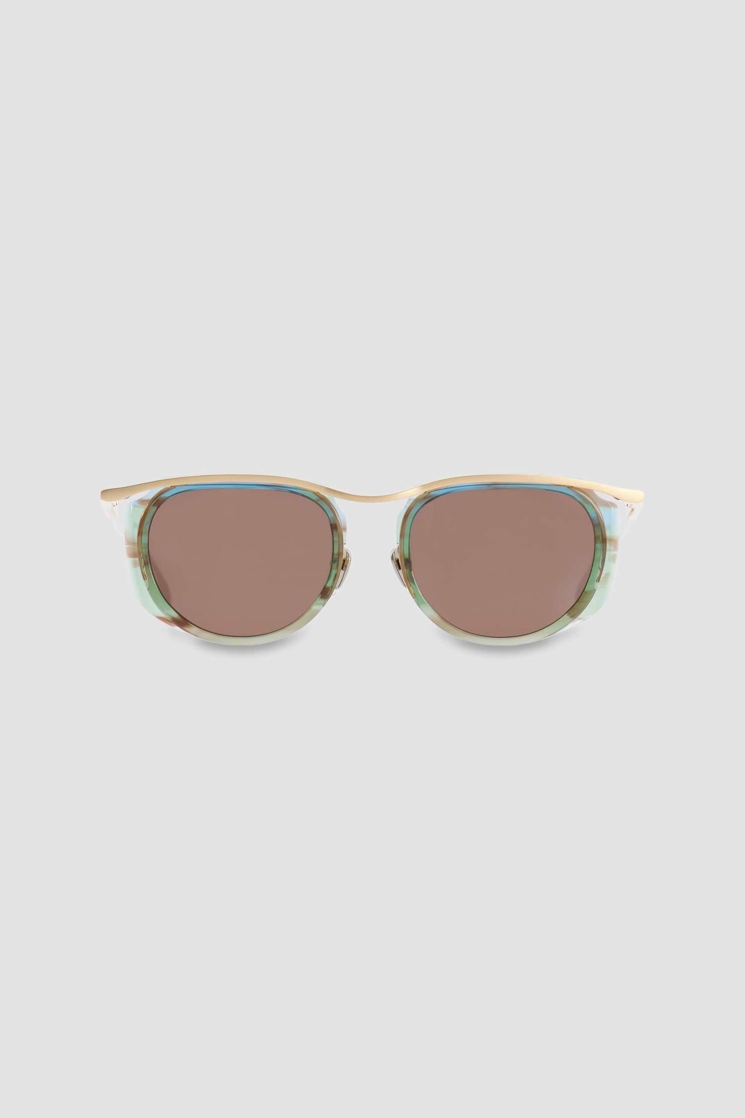 Masunaga Gold/Blue Yugiri Sunglasses