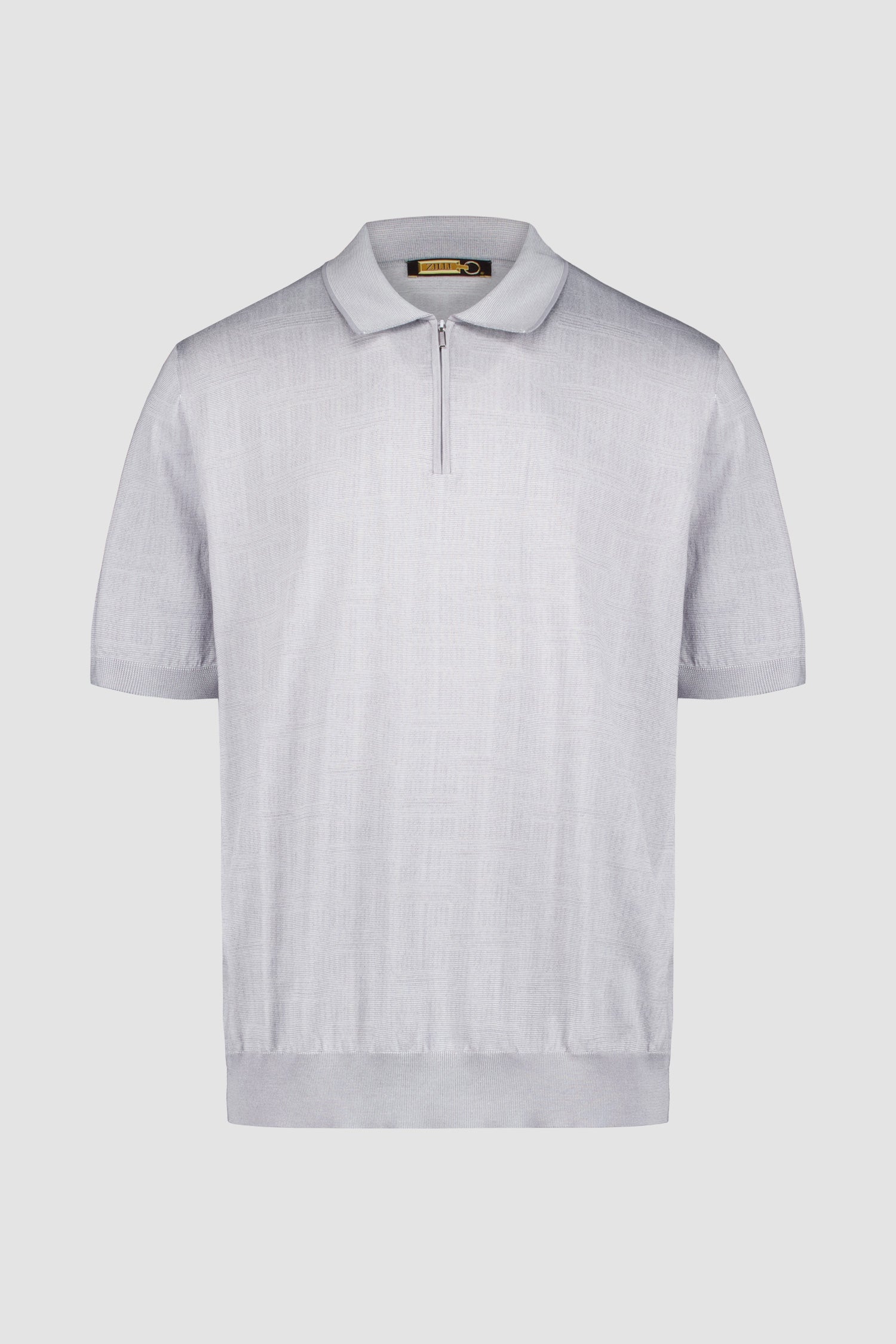 Zilli Grey Zipped Polo