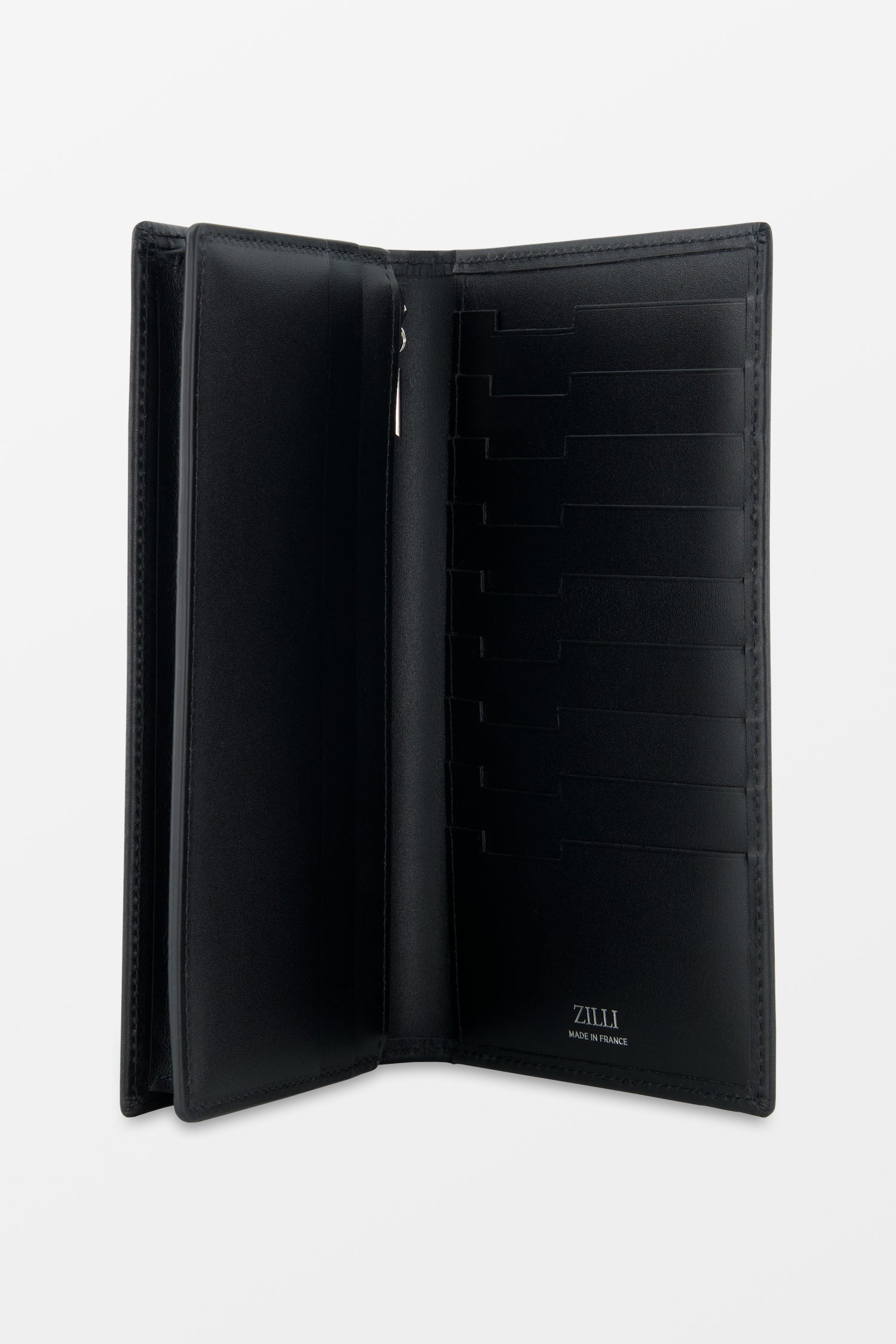 Zilli Black International Wallet With Inner Zipped Box