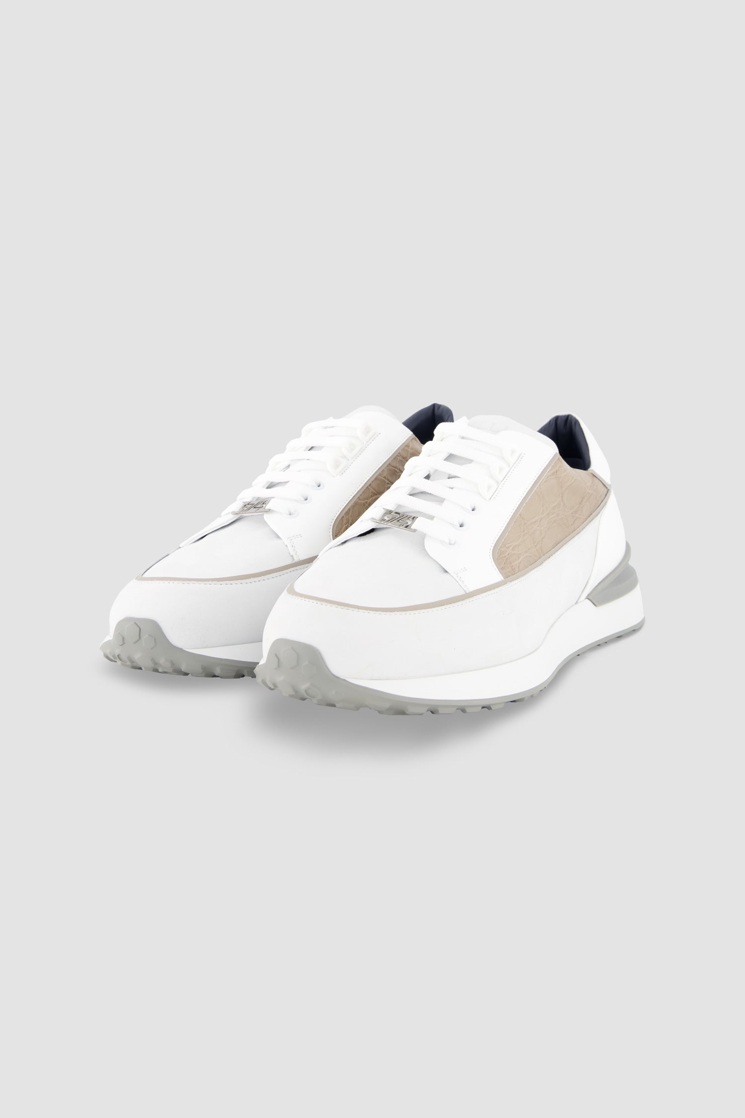 Zilli White Calfskin Sneakers