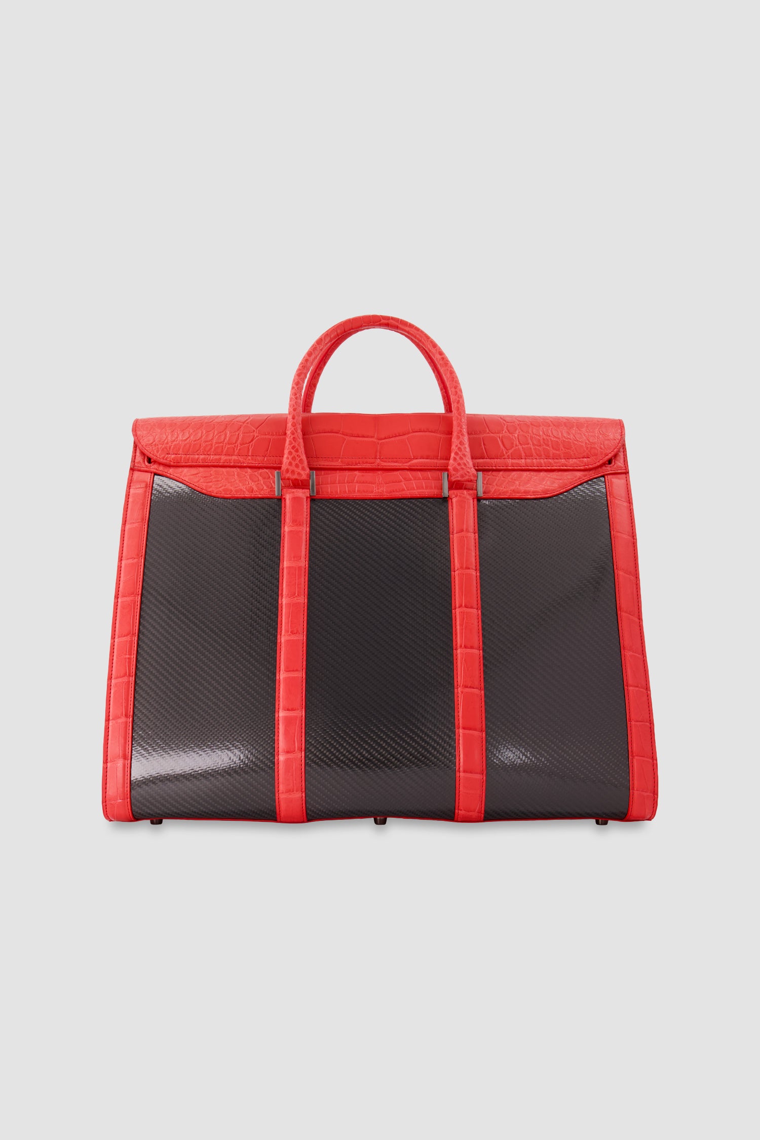 Hettabretz Alligator and Carbon Travel Bag