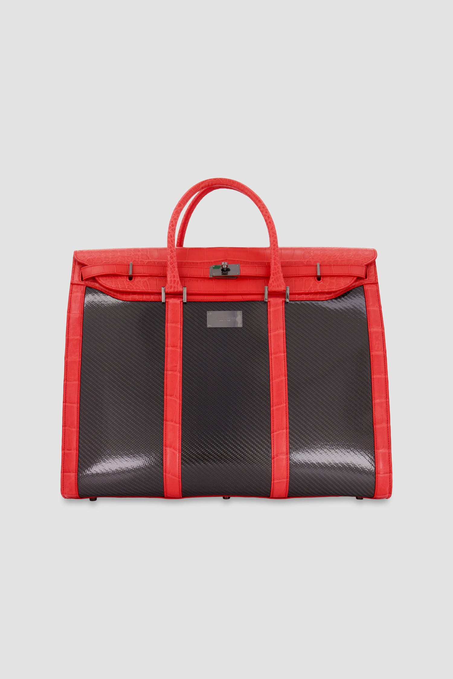 Hettabretz Alligator and Carbon Travel Bag