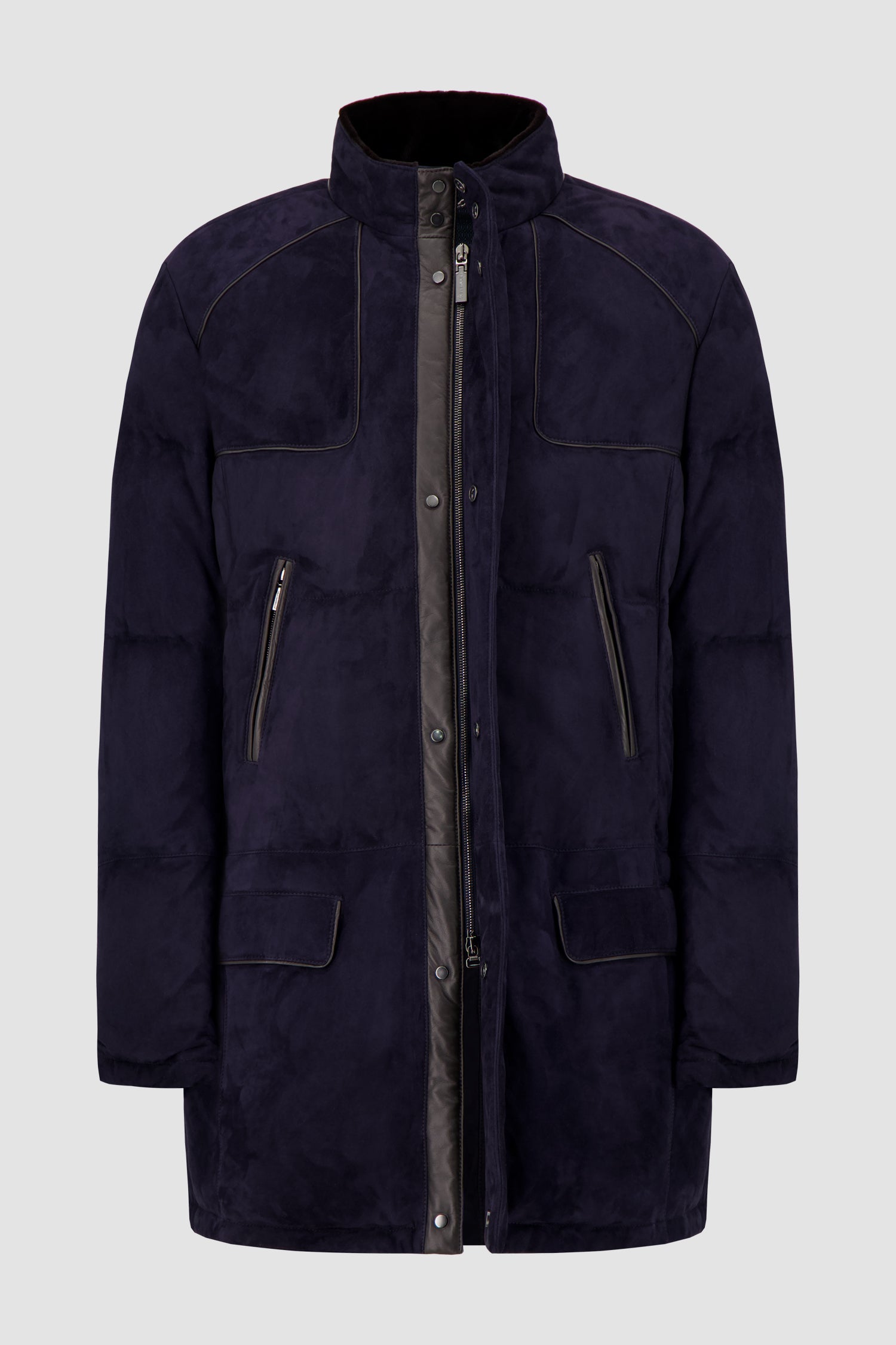 Hettabretz Blue Quilted Goose Down Jacket
