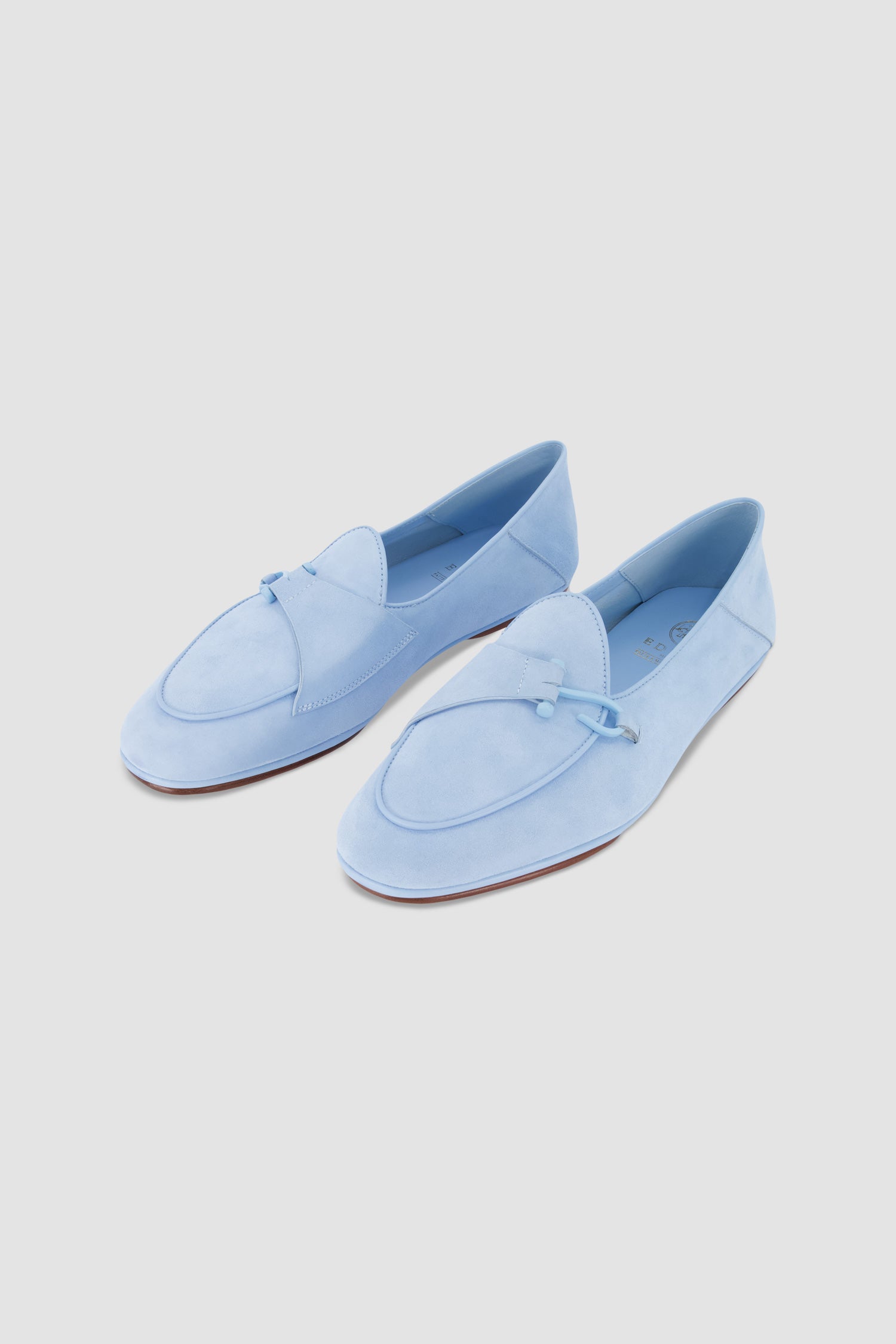 Edhen Milano Comporta Fly Light Blue Suede Loafers Suede Blue 10