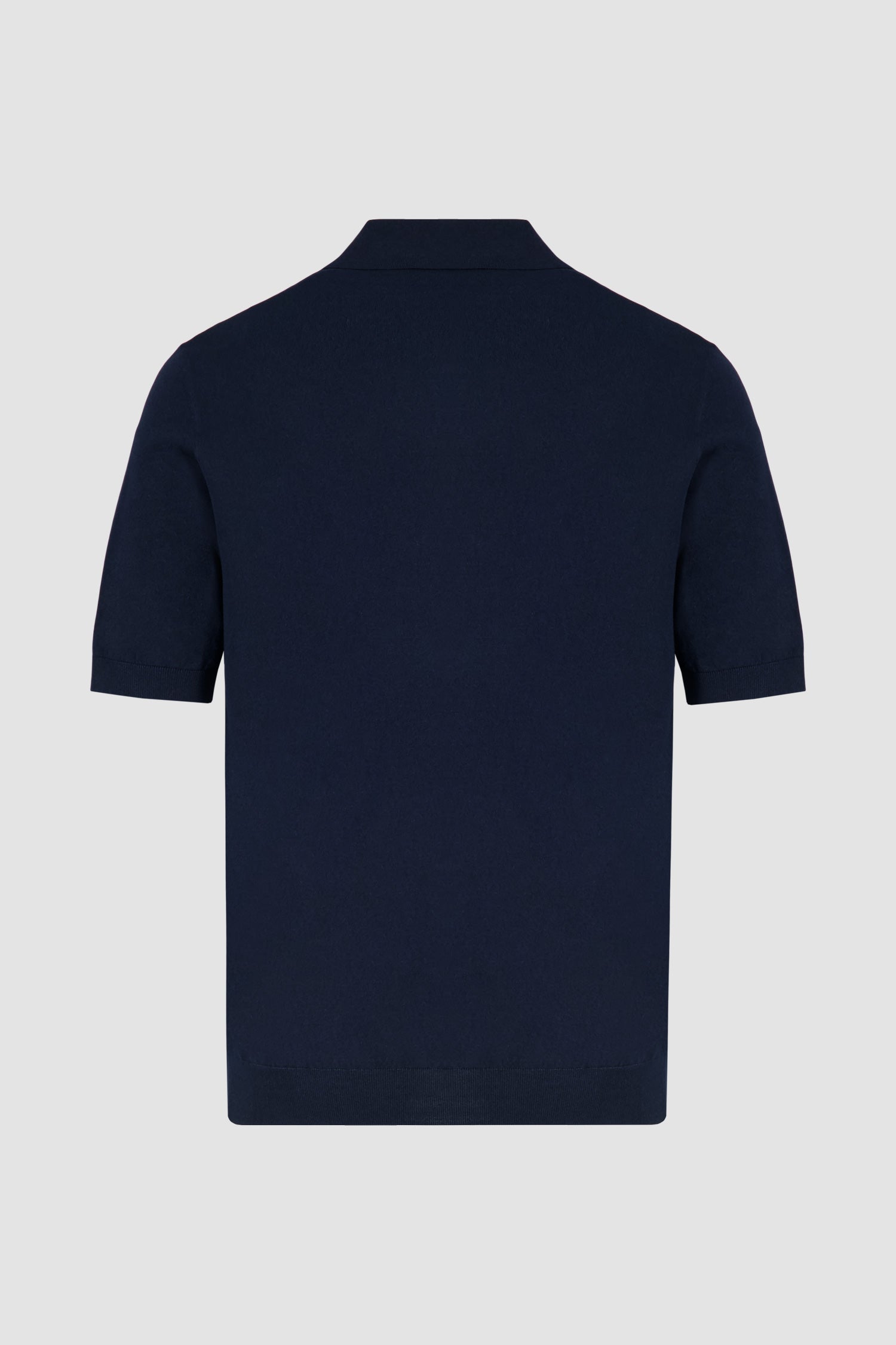 Zilli Navy Button Short Sleeves Polo