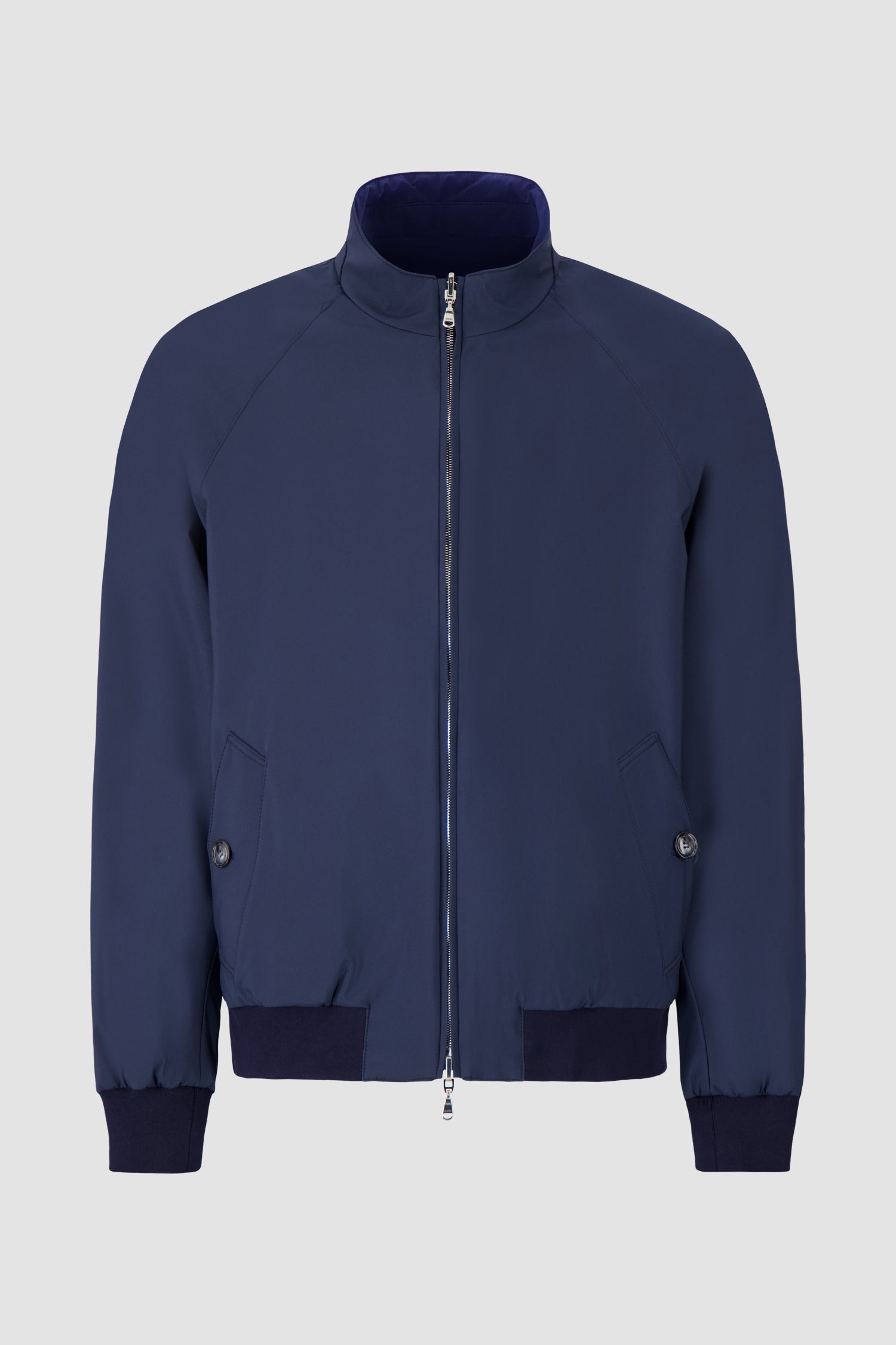 Blouson aviateur réversible Barba Napoli Sport marine/bleu