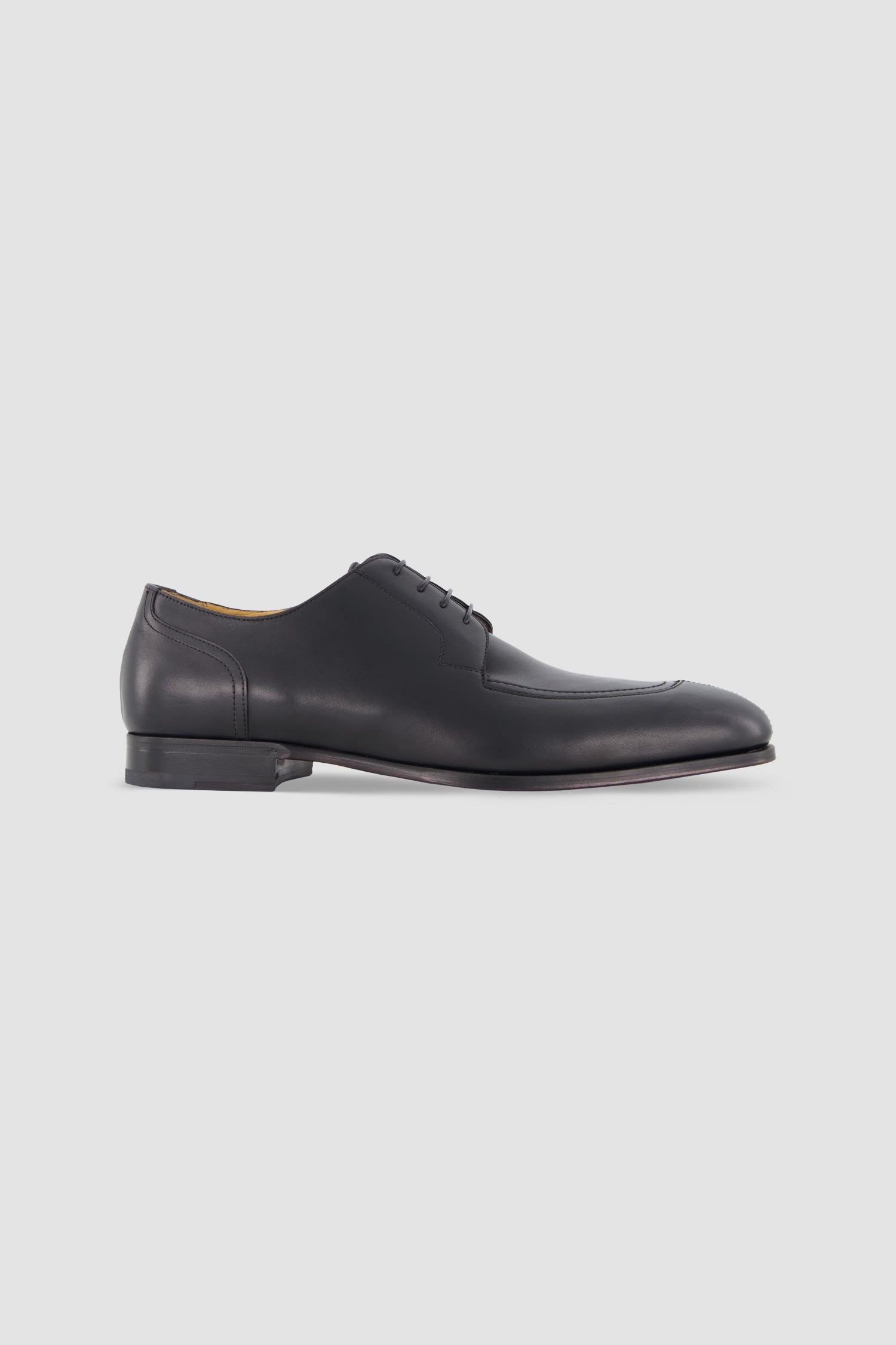 Testoni Black Antique Calf Afragola Derby Shoes