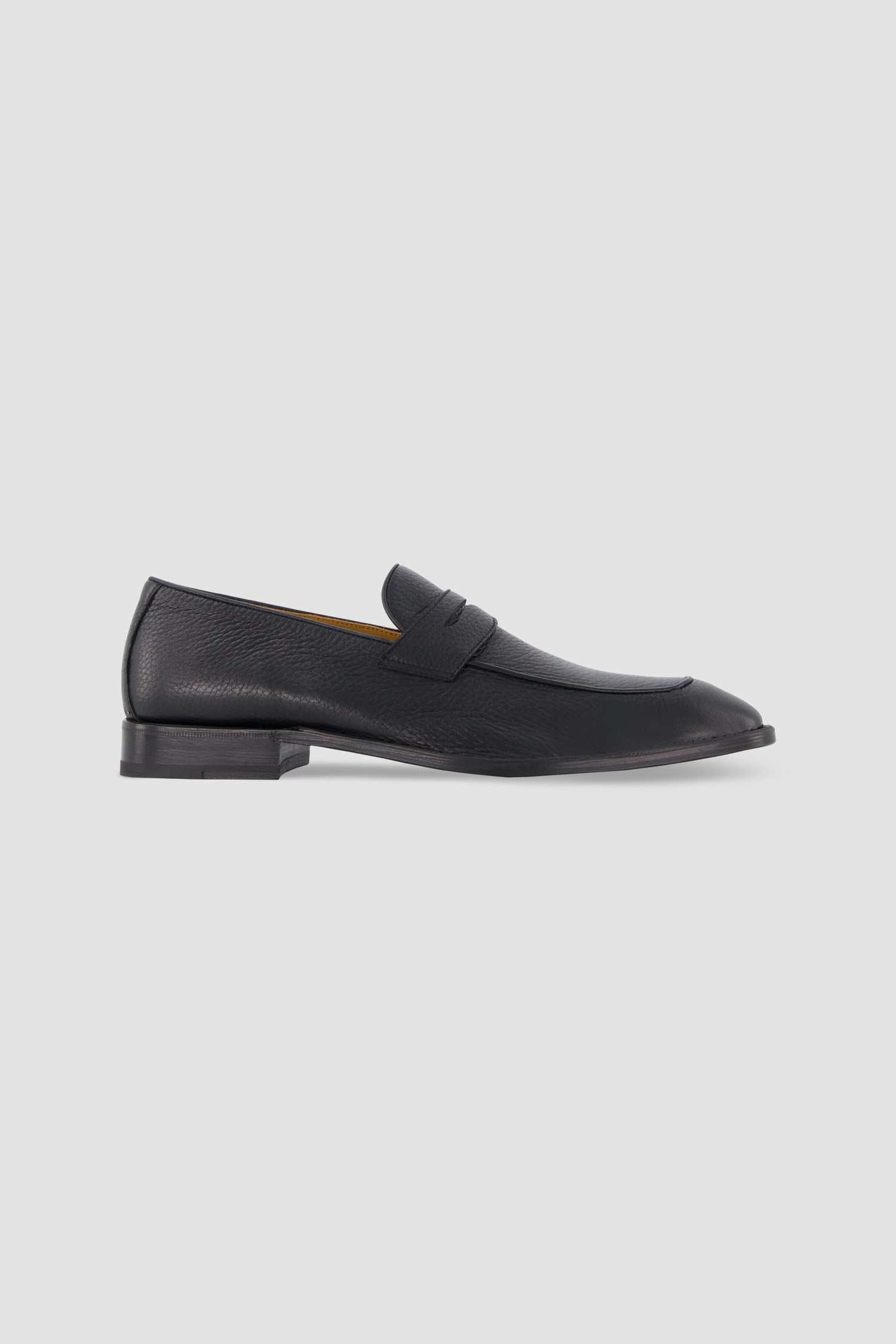 Testoni Black Antique Deer Vallebona Loafers